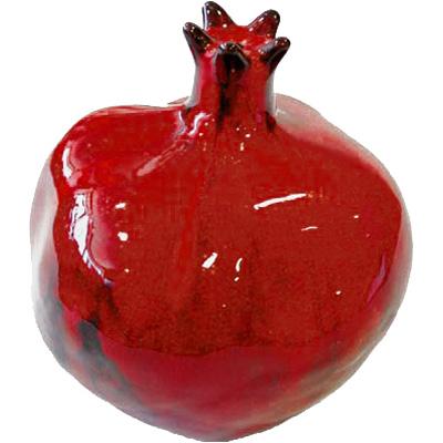 Red Glazed Ceramic Pomegranate by Yair Emanuel、mySite、topwebapps