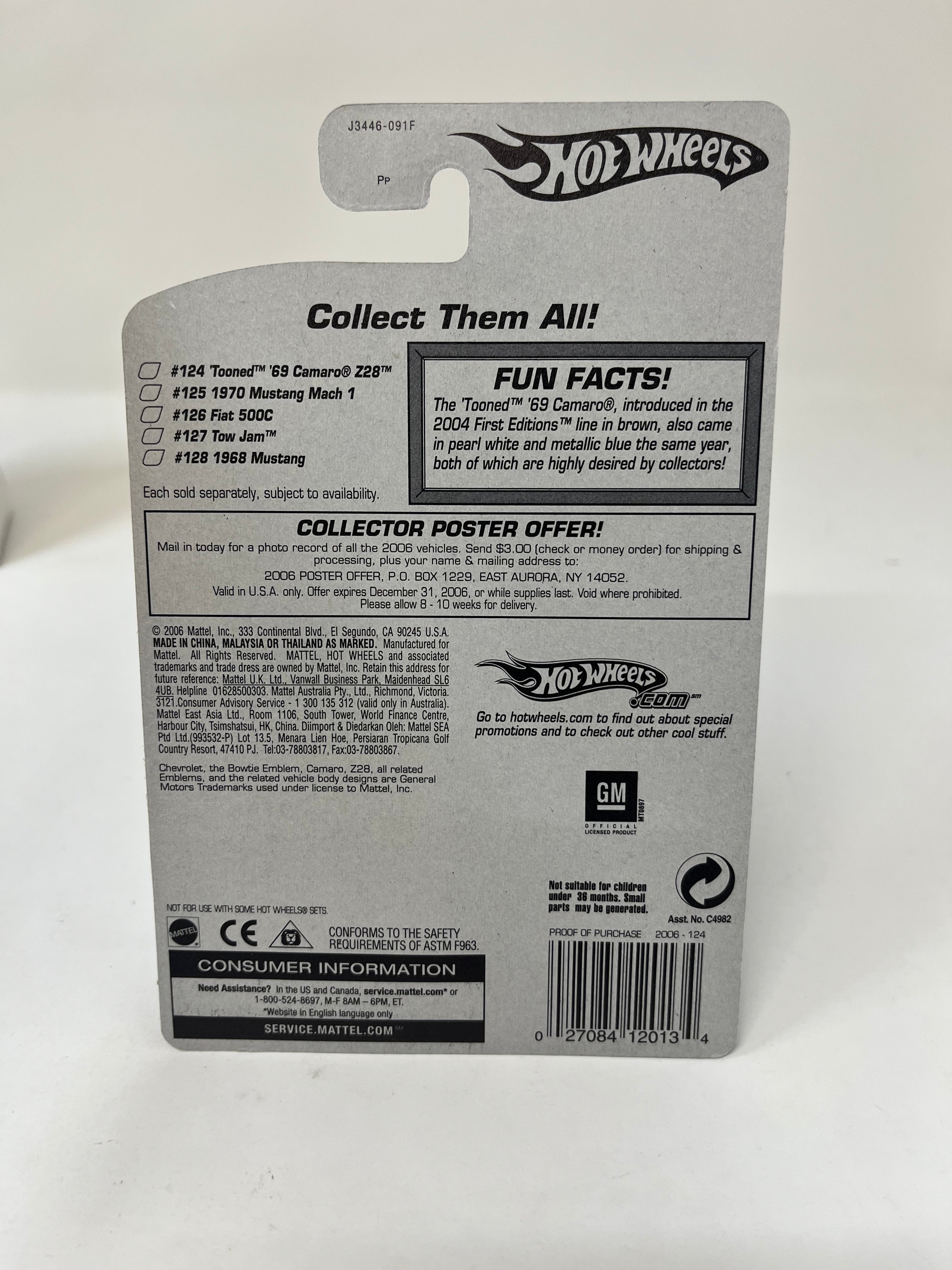 Tooned '69 Camaro Z28 #124 * 2006 Hot Wheels * Faster Than Ever、mySite、hgirdovlk