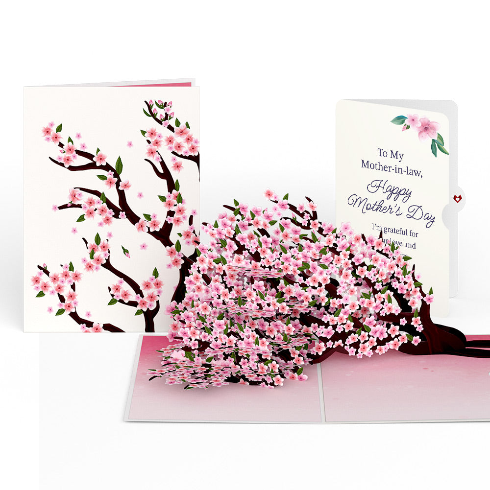 Cherry Blossom Branches in Bloom Mother's Day Pop-Up Card and Sentiment Set for Mother-in-law、mySite、solidvoid