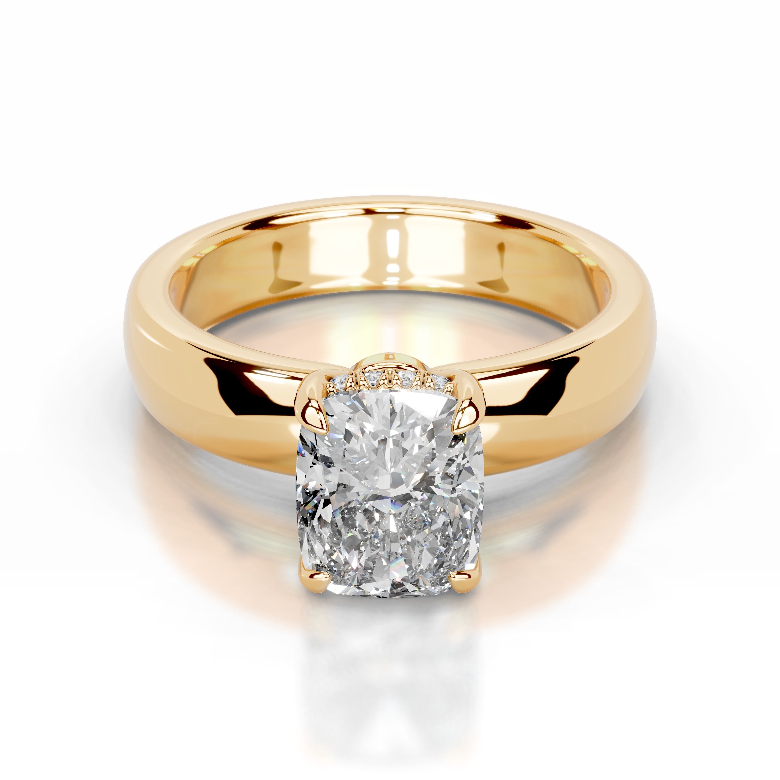 Lux Lab Grown Diamond Ring - 18K Yellow Gold、mySite、hinf8tx79
