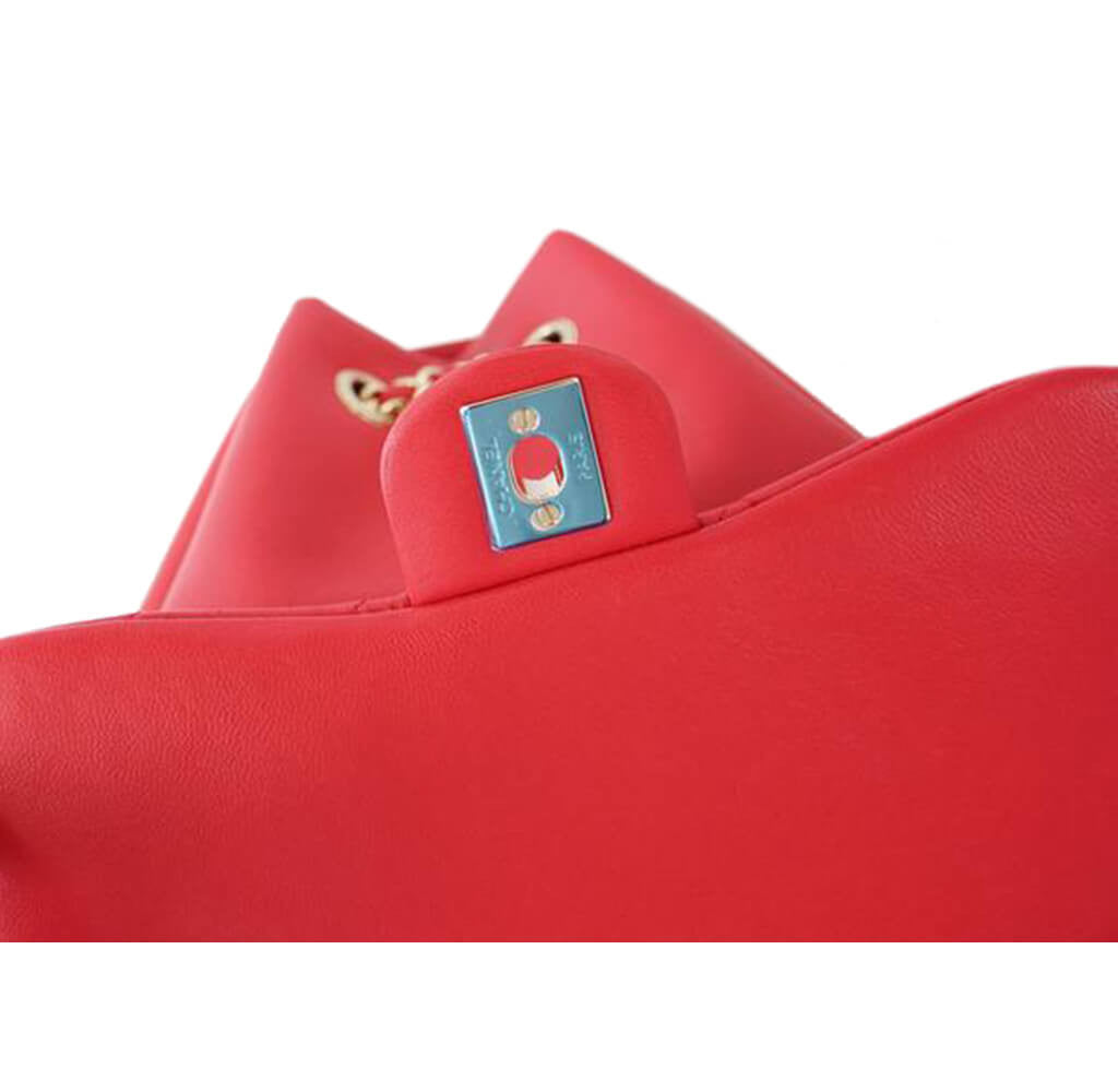 Chanel Classic Backpack Bag Red Lambskin、mySite、garminoutage.com