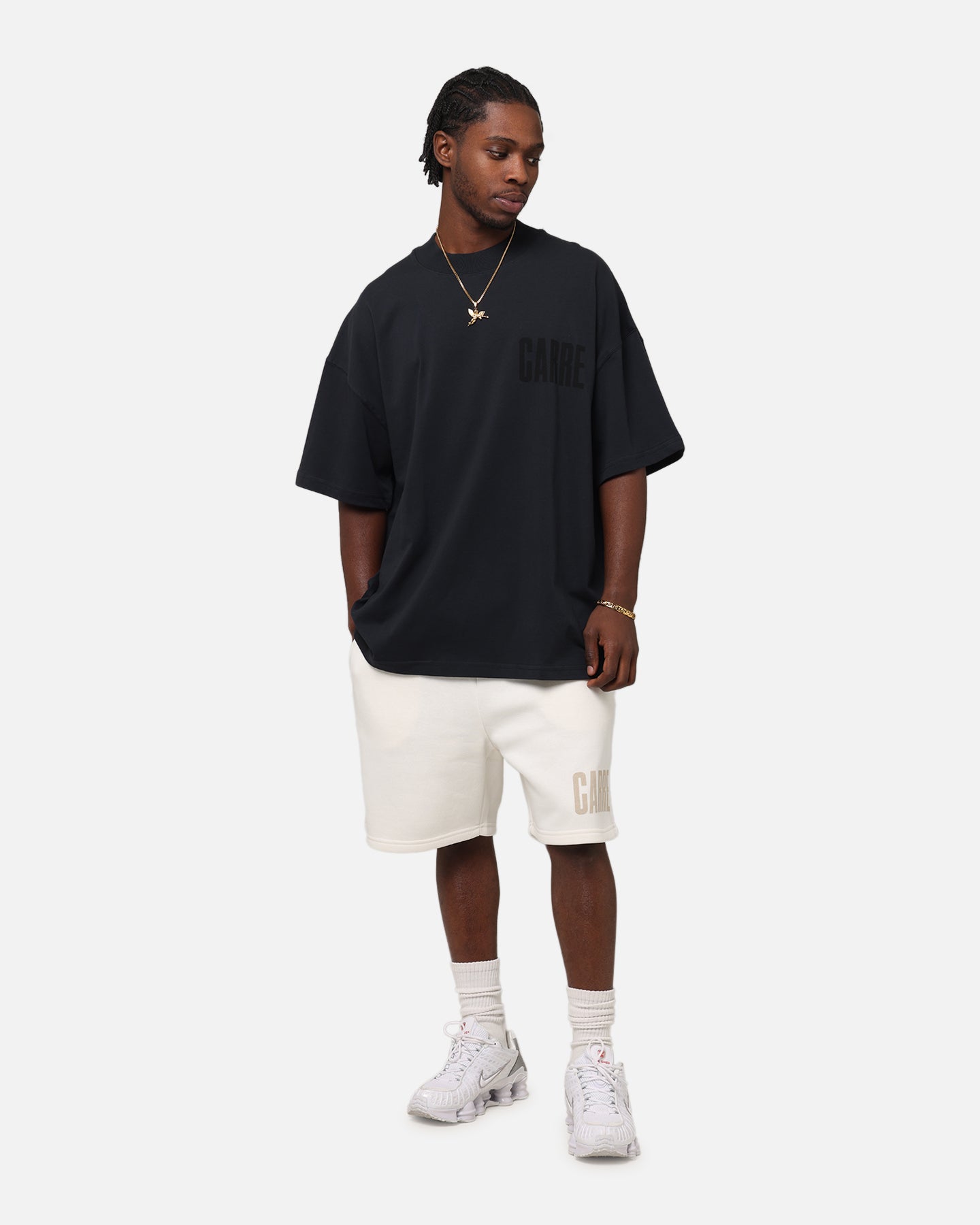 Carre Premium Essentials T-Shirt Steel/Black、mySite、zt4zffjzw