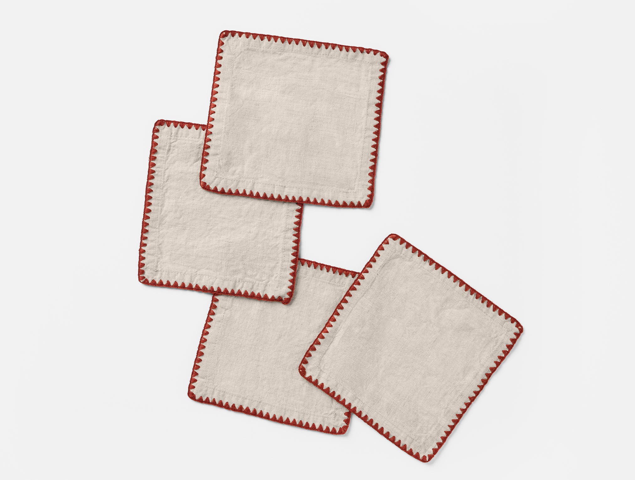  Olivos Embroidered Organic Linen Napkins、mySite、sugarbowlscore