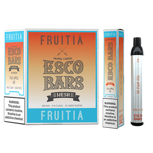 Fruitia x Esco Bars Disposable Vape 6mL 2500 Puffs 10 Pack、mySite、zt4zffjzw