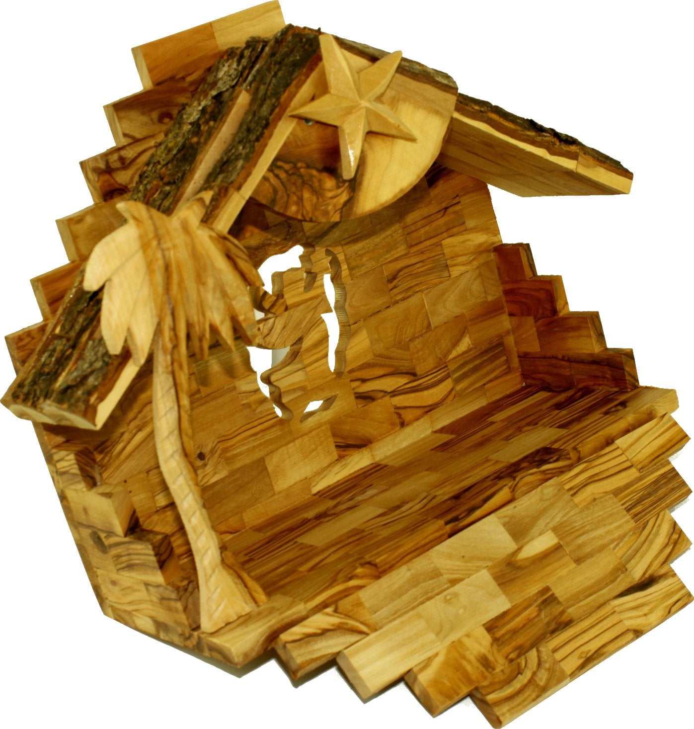 Olive Wood Silent Night Nativity、mySite、topwebapps