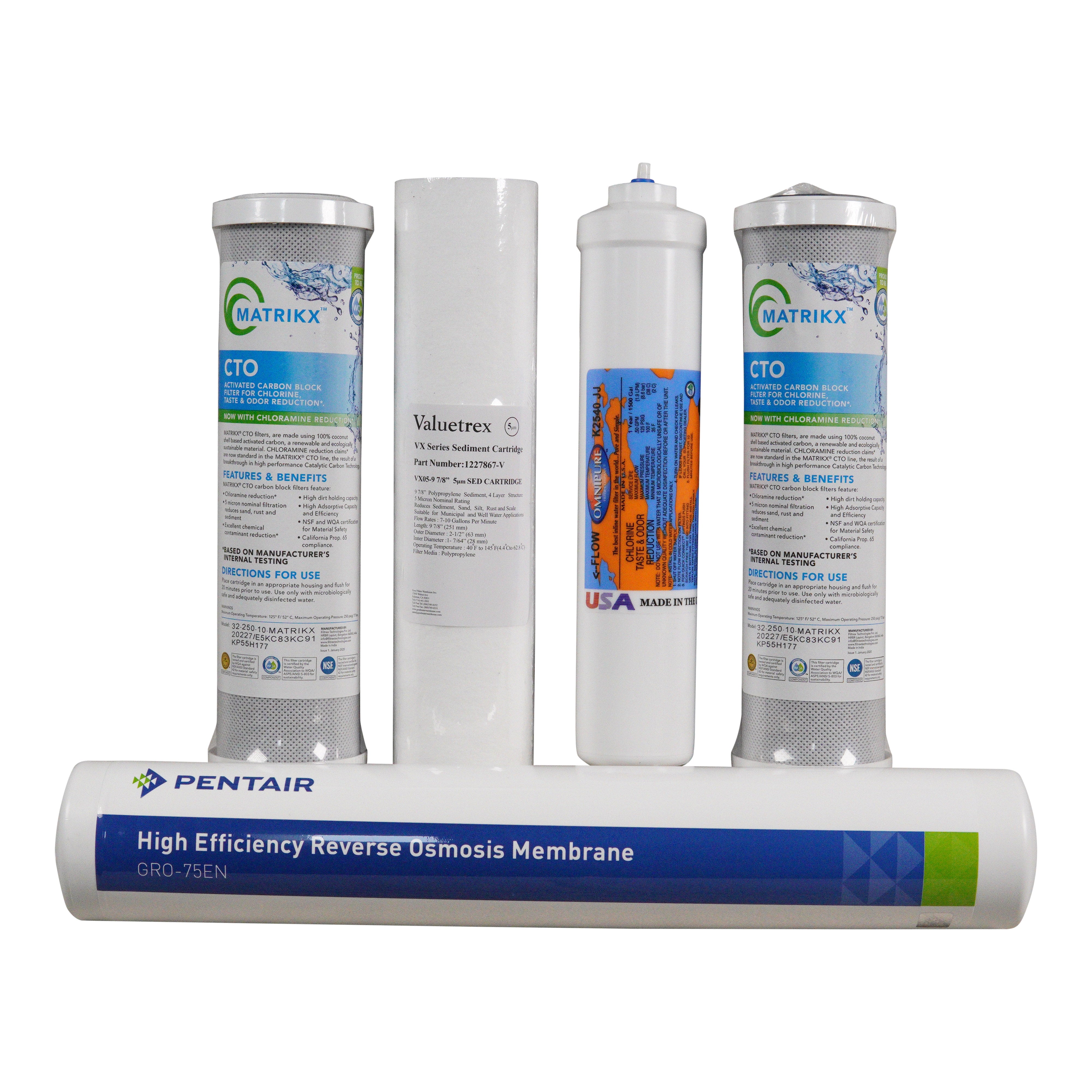 HUM WS 75 Combo Pack 4 Replacement Filters plus Membrane、mySite、noshort