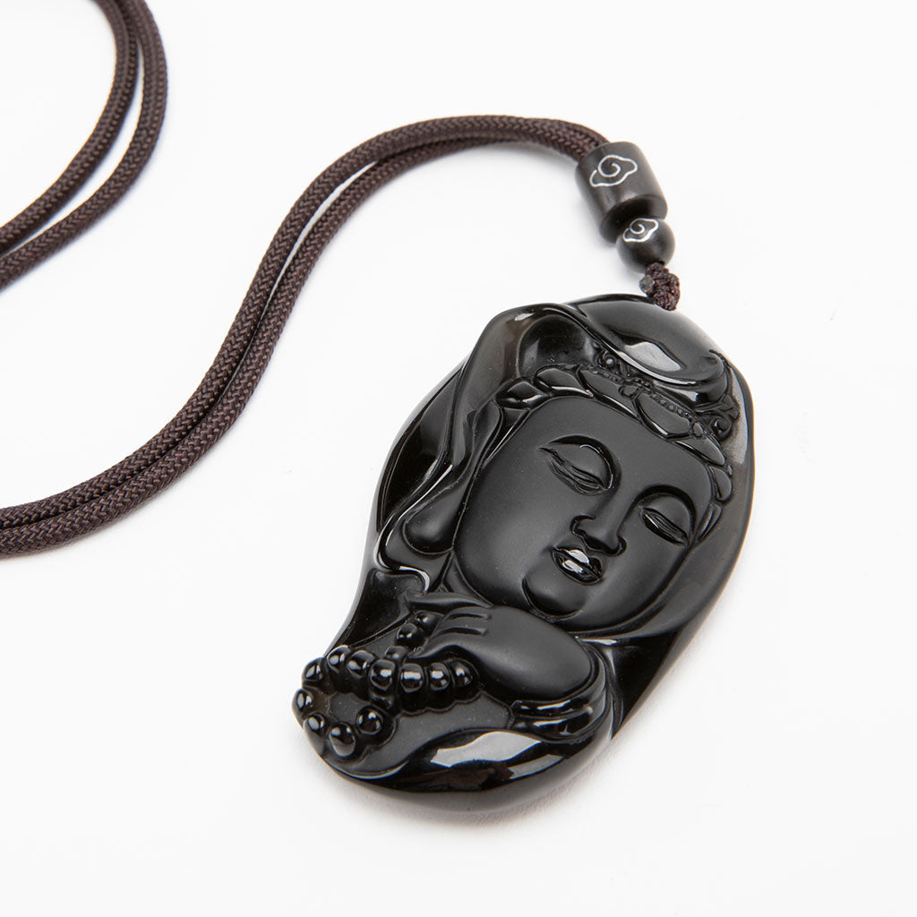 Black Obsidian Amulet Necklace、mySite、topwebapps