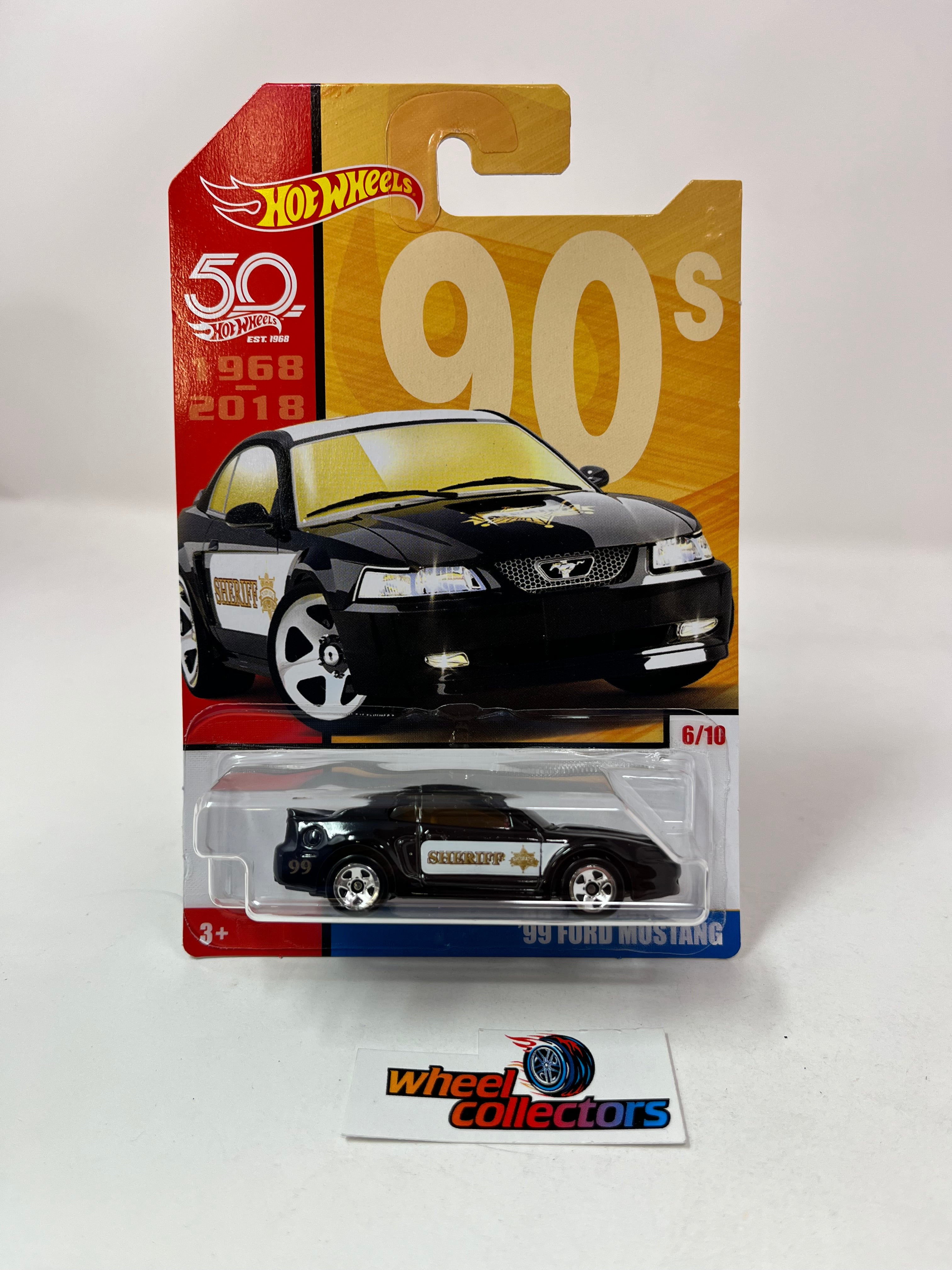 '99 Ford Mustang Sheriff * Black * Hot Wheels Throwback Decades Target Exclusive、mySite、hgirdovlk