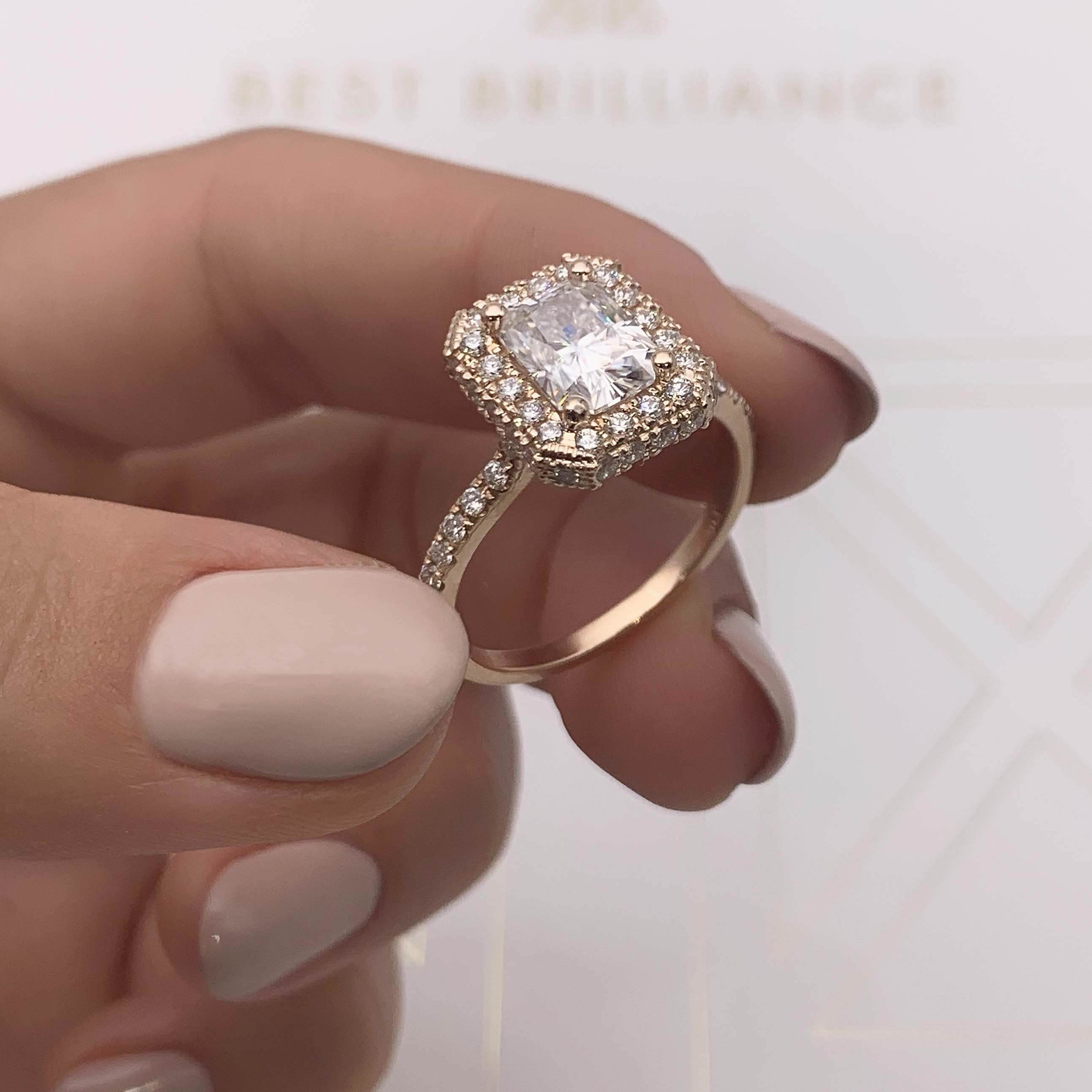 Lana Moissanite & Diamond Ring -14K Rose Gold、mySite、hinf8tx79