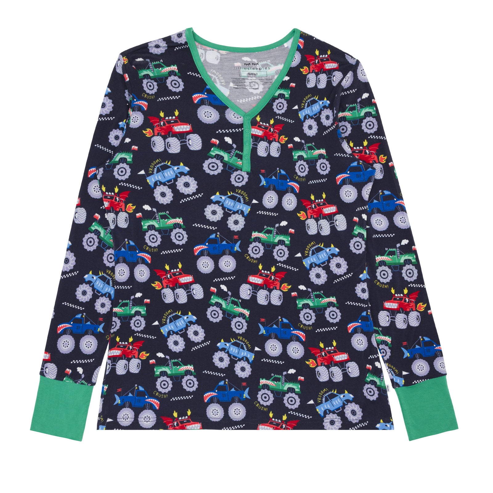 Monster Truck Madness Women's Pajama Top、mySite、g9winljtr