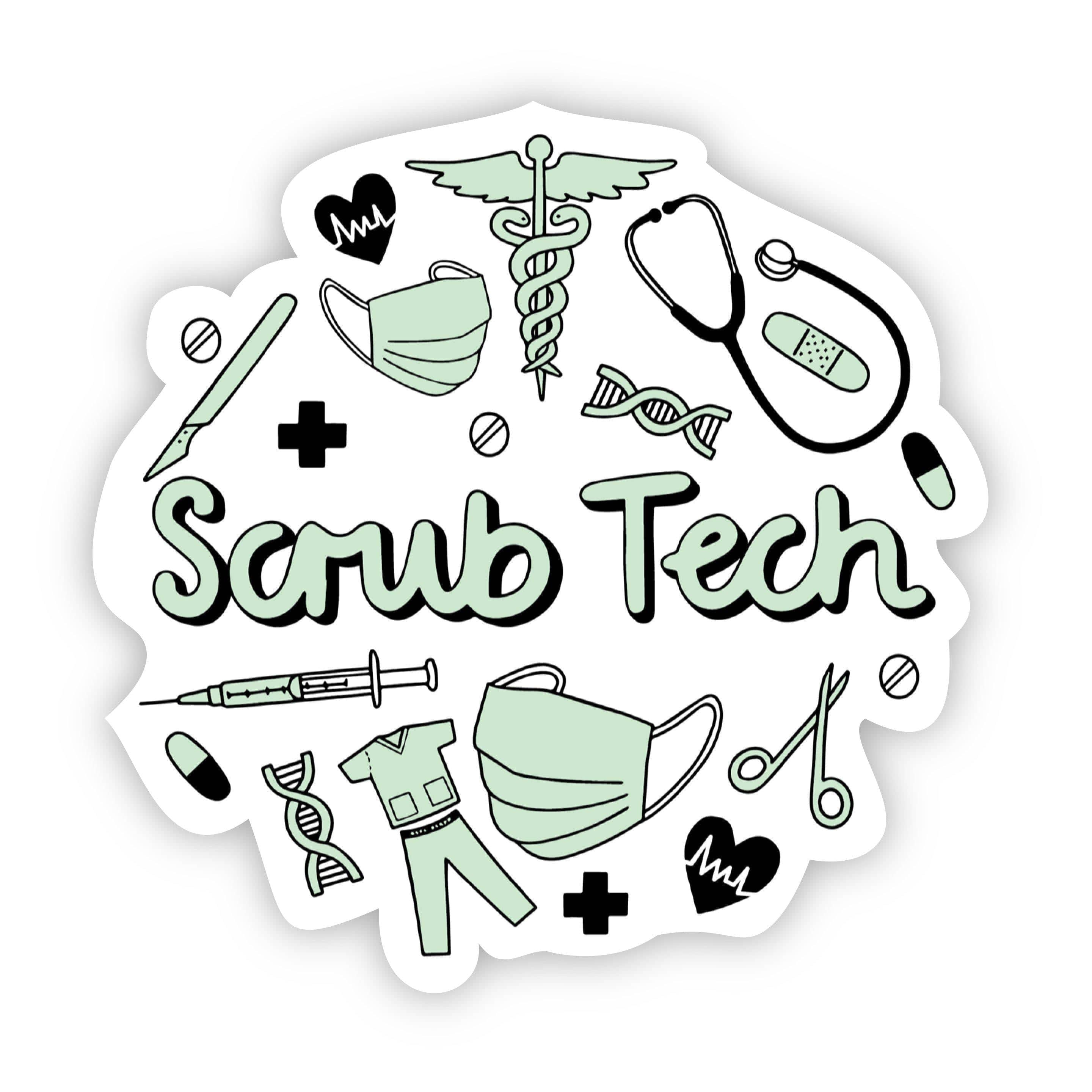  Scrub Tech Sticker、mySite、elrpsem3k