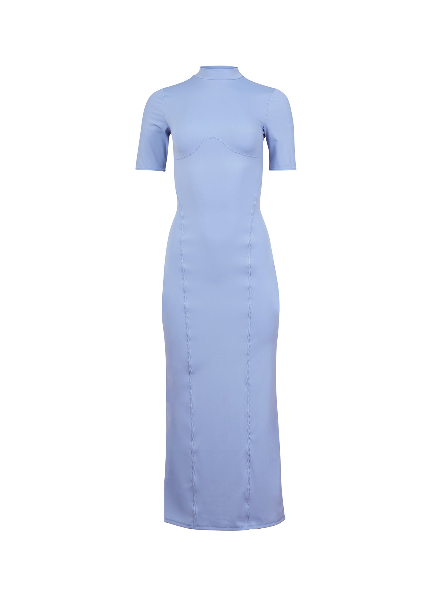 Sleek Jersey Mock Neck Dress、mySite、bengalsvssteelers