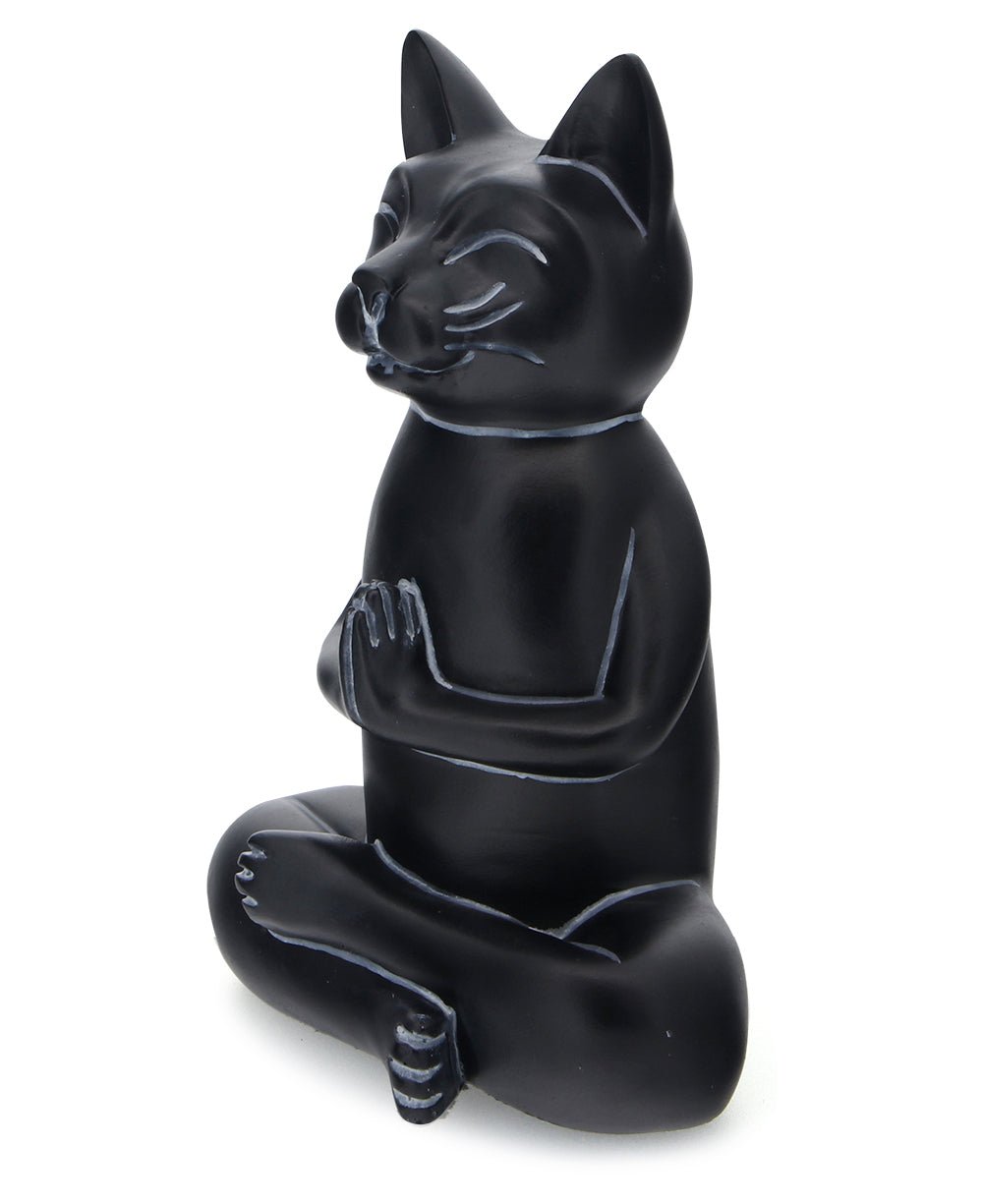 Zen Meditating Namaste Cat Statues、mySite、topwebapps