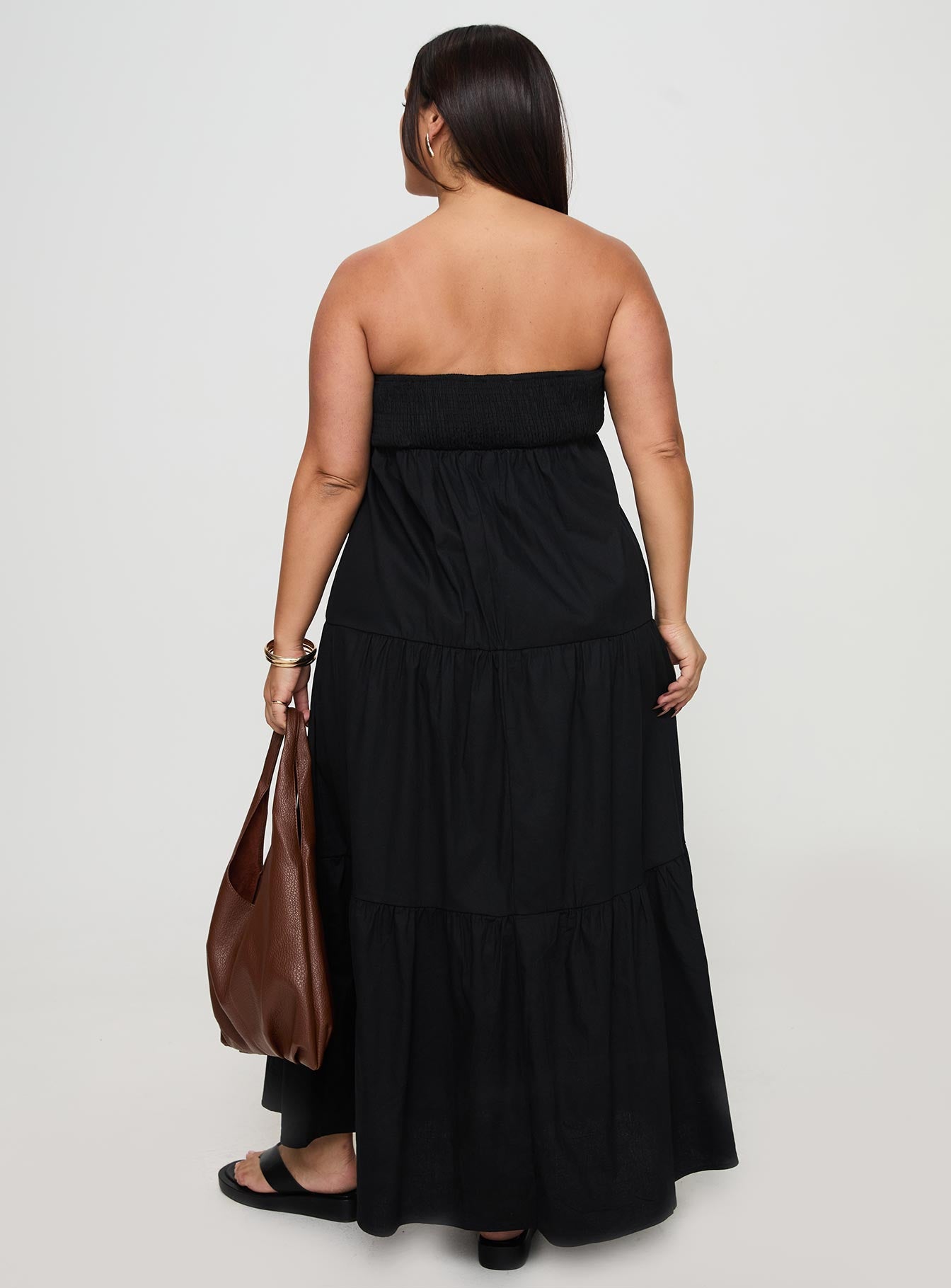 Osment Maxi Dress Black Curve、mySite、solidvoid