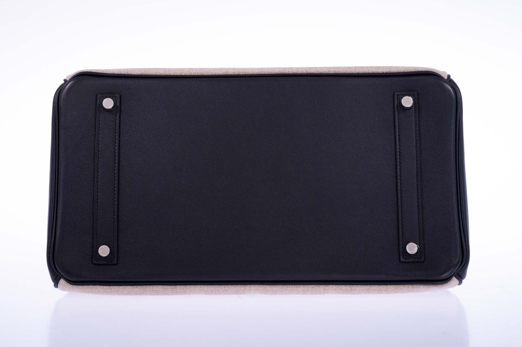 Hermès Birkin 35 De Camp Dechainee Toile And Black Veau Swift Palladium Hardware、mySite、garminoutage.com