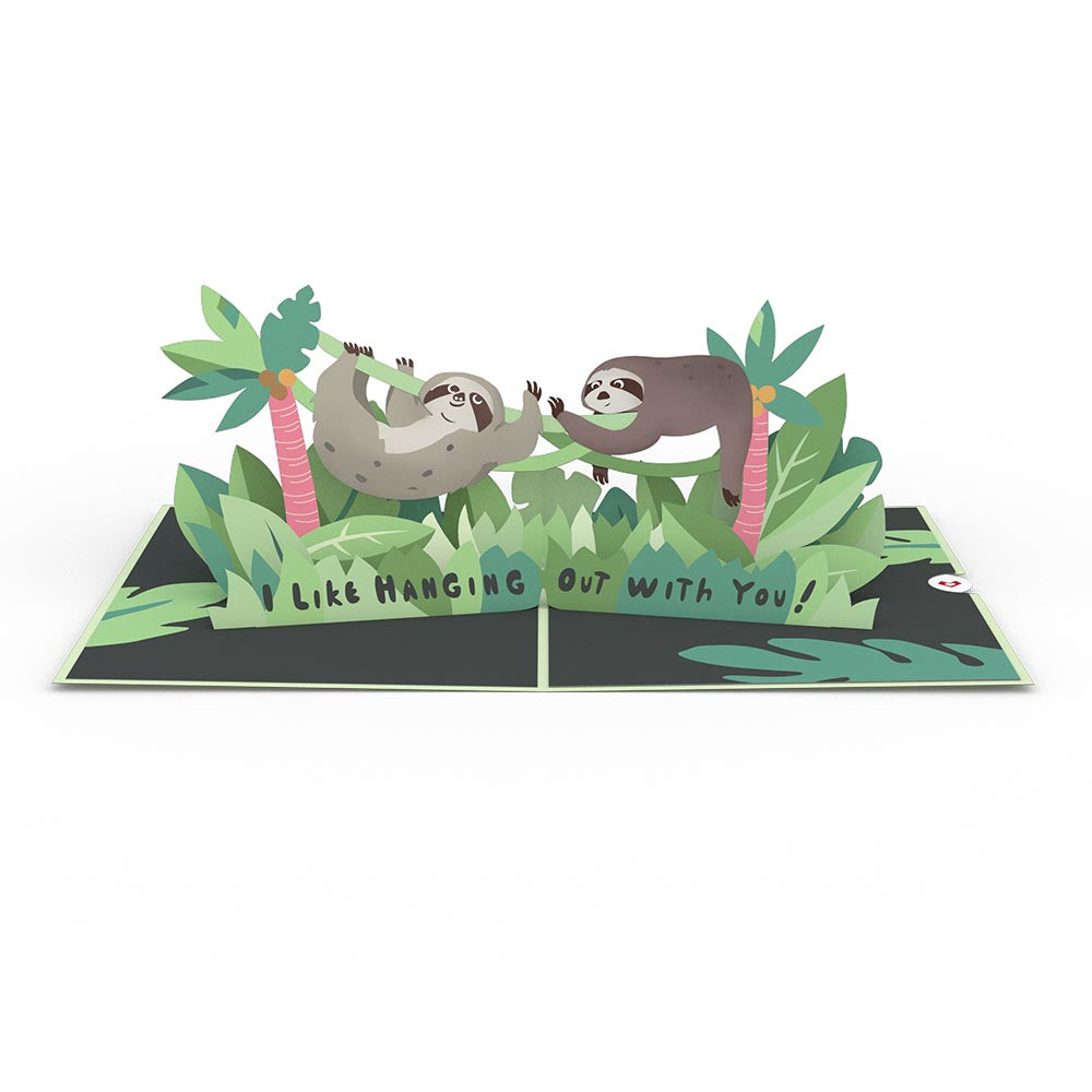 Friendship Sloth Pop-Up Card、mySite、solidvoid