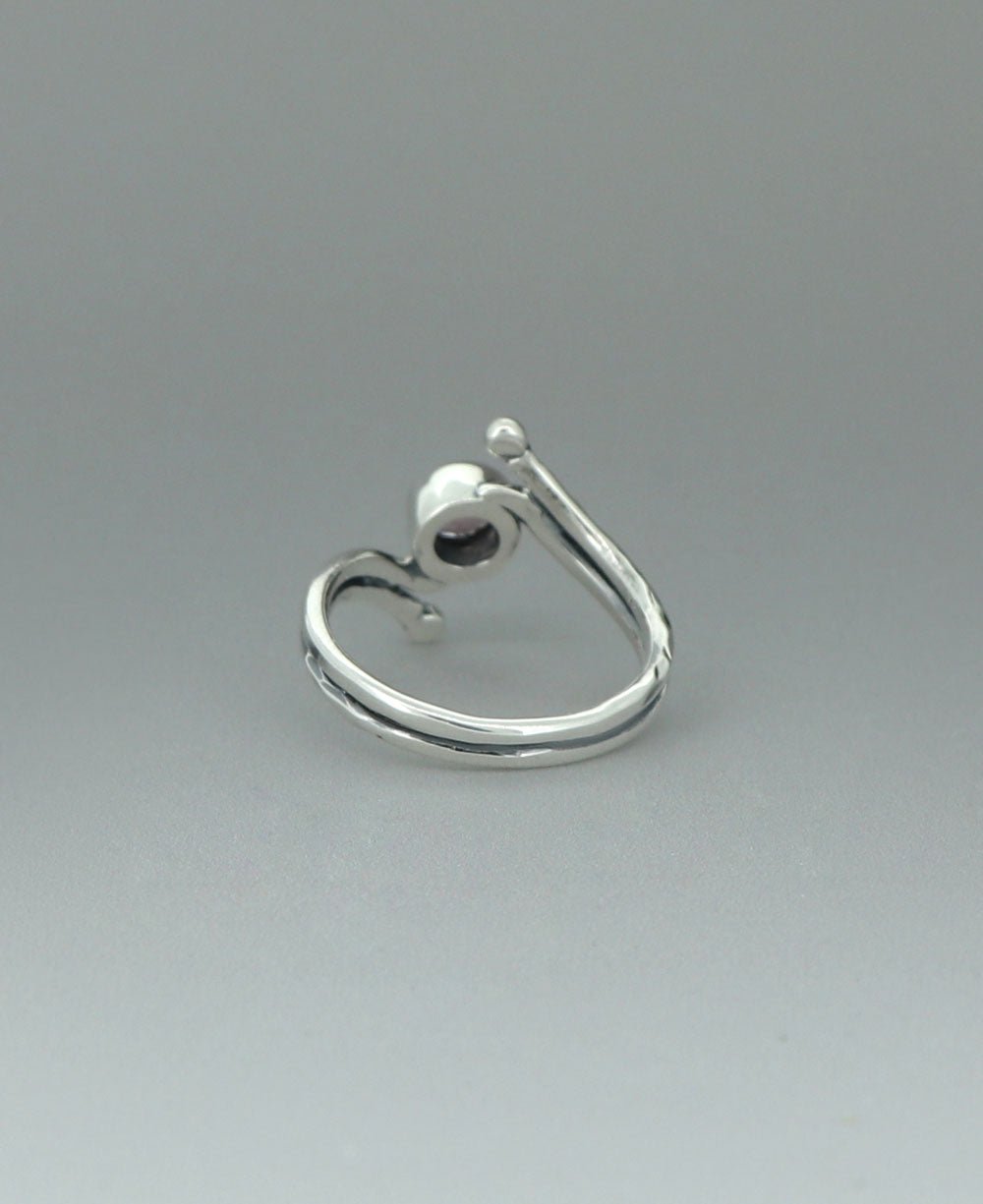 Sterling Silver Pink Tourmaline Ring With Rope Detailing、mySite、topwebapps