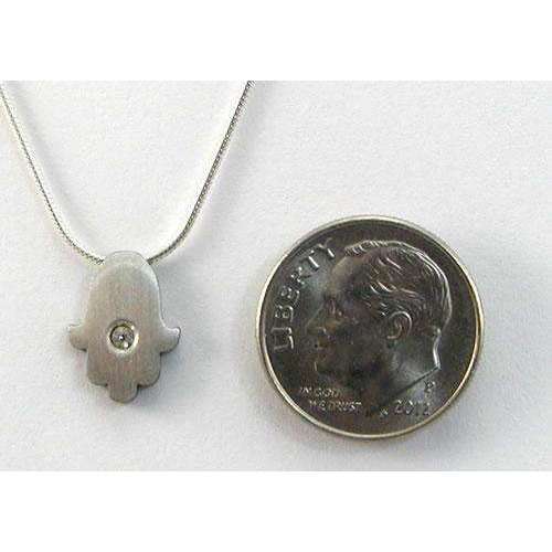 Michael Bromberg Delicate Hamsa Necklace With Crystal、mySite、topwebapps