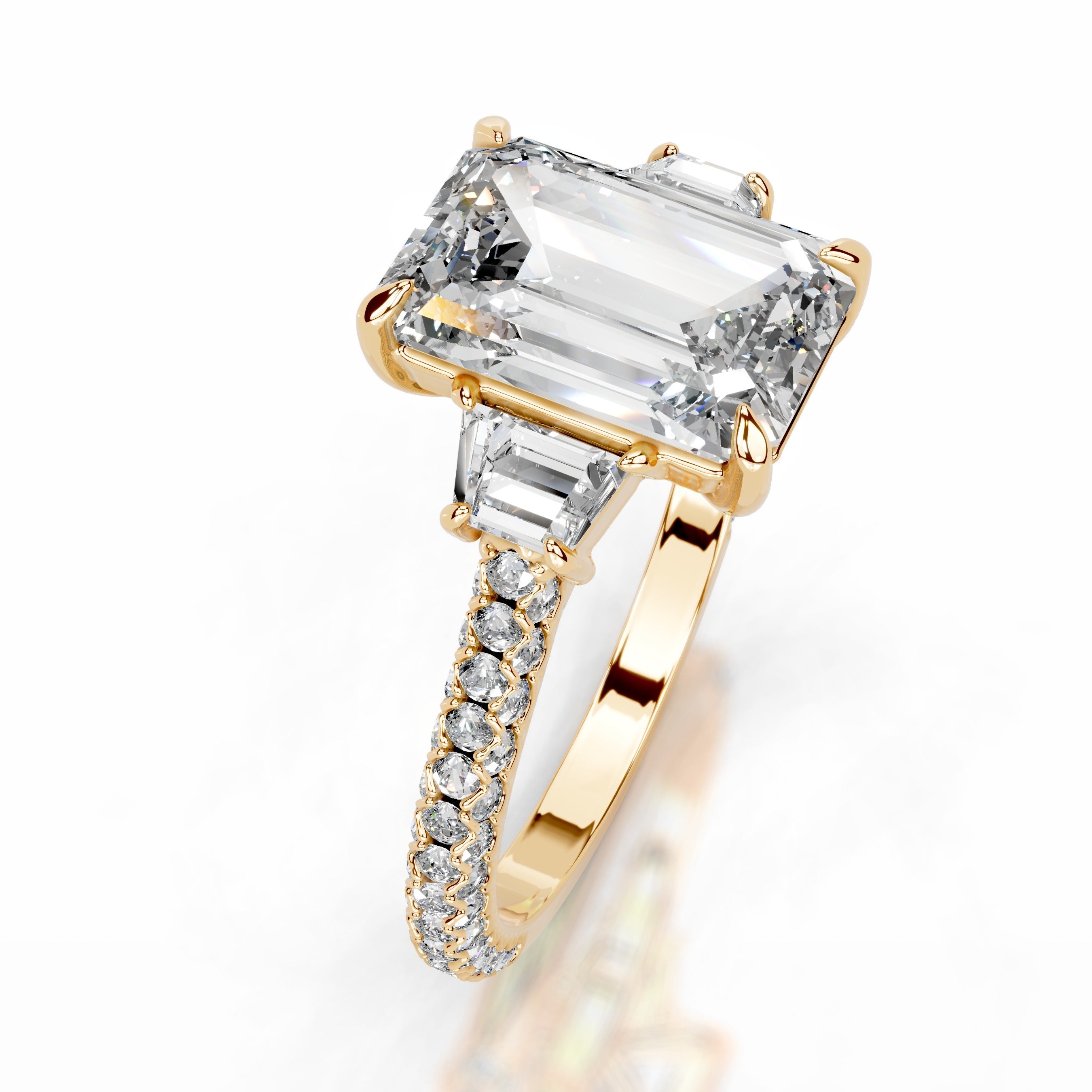 Cruz Lab Grown Diamond Ring - 18K Yellow Gold (RTS)、mySite、hinf8tx79
