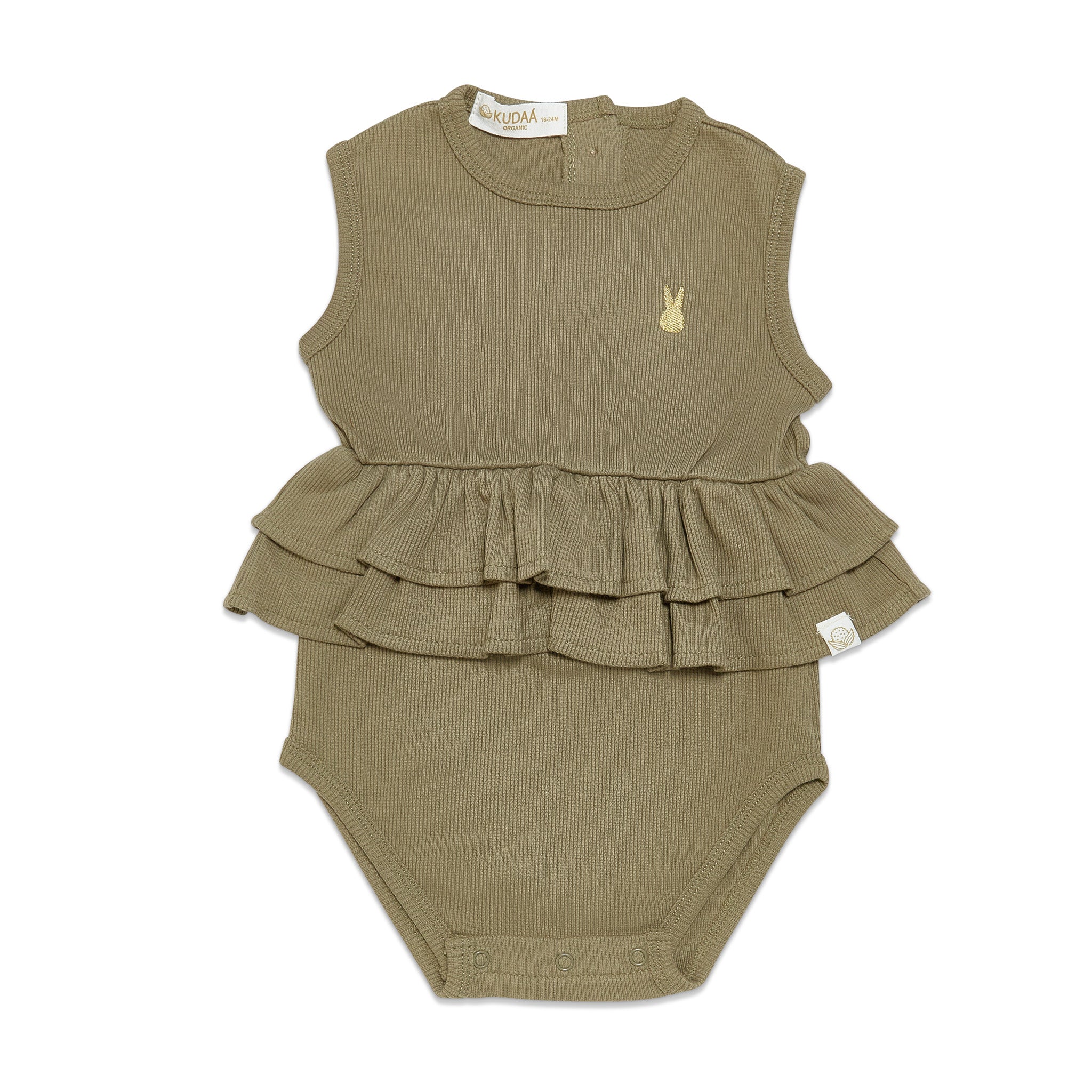 RETIRED - Organic Tank Ruffle Waist Bunsuit - Bayleaf、mySite、g9winljtr