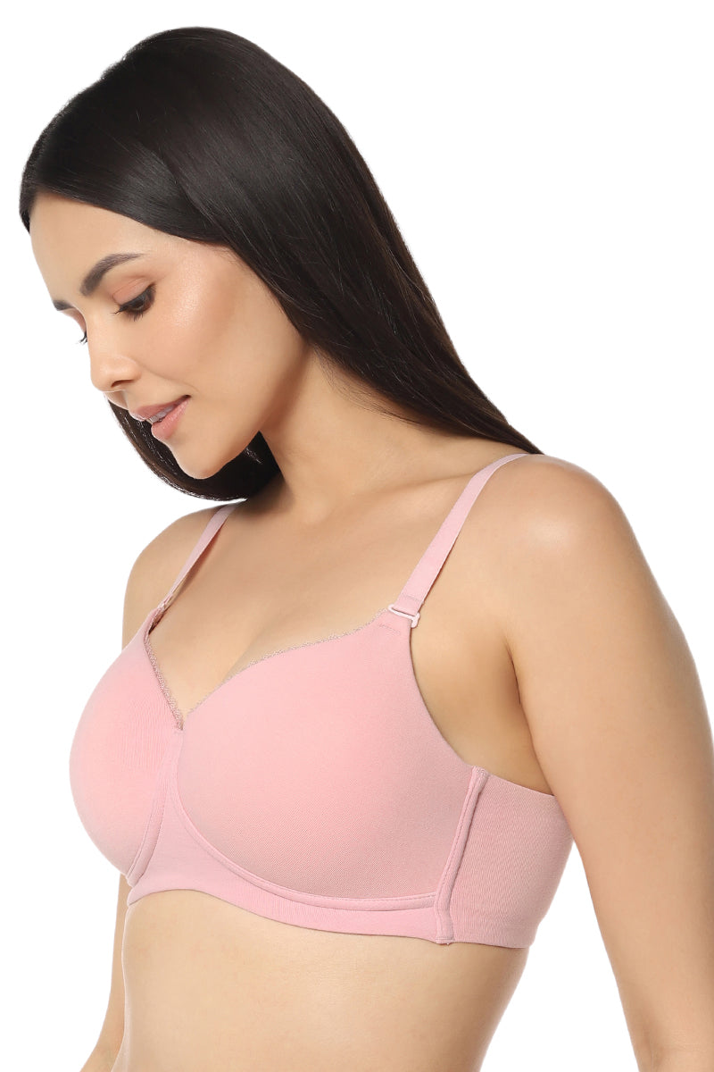  Signature Cotton Padded & Wirefree Bra - Pink Nectar、mySite、justintrudeaud