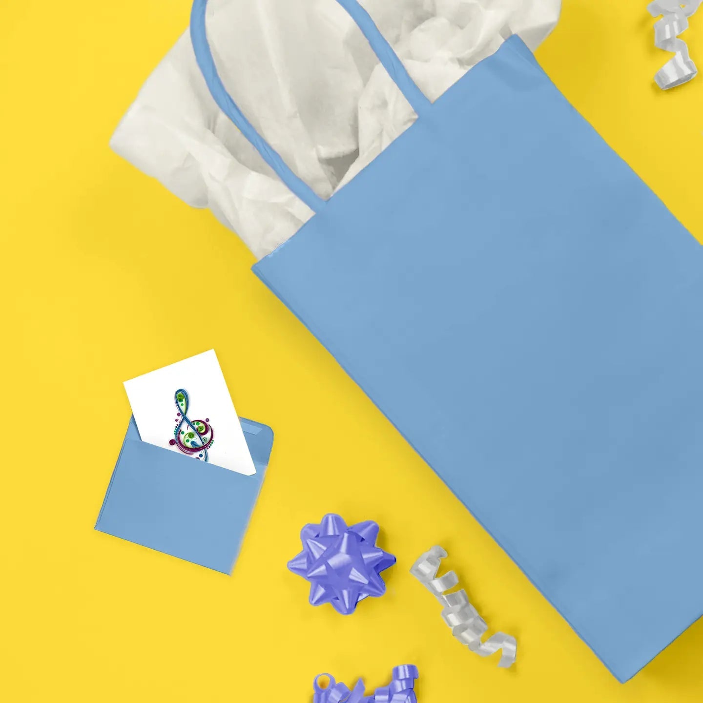  Treble Clef Gift Enclosure Mini Card、mySite、elrpsem3k