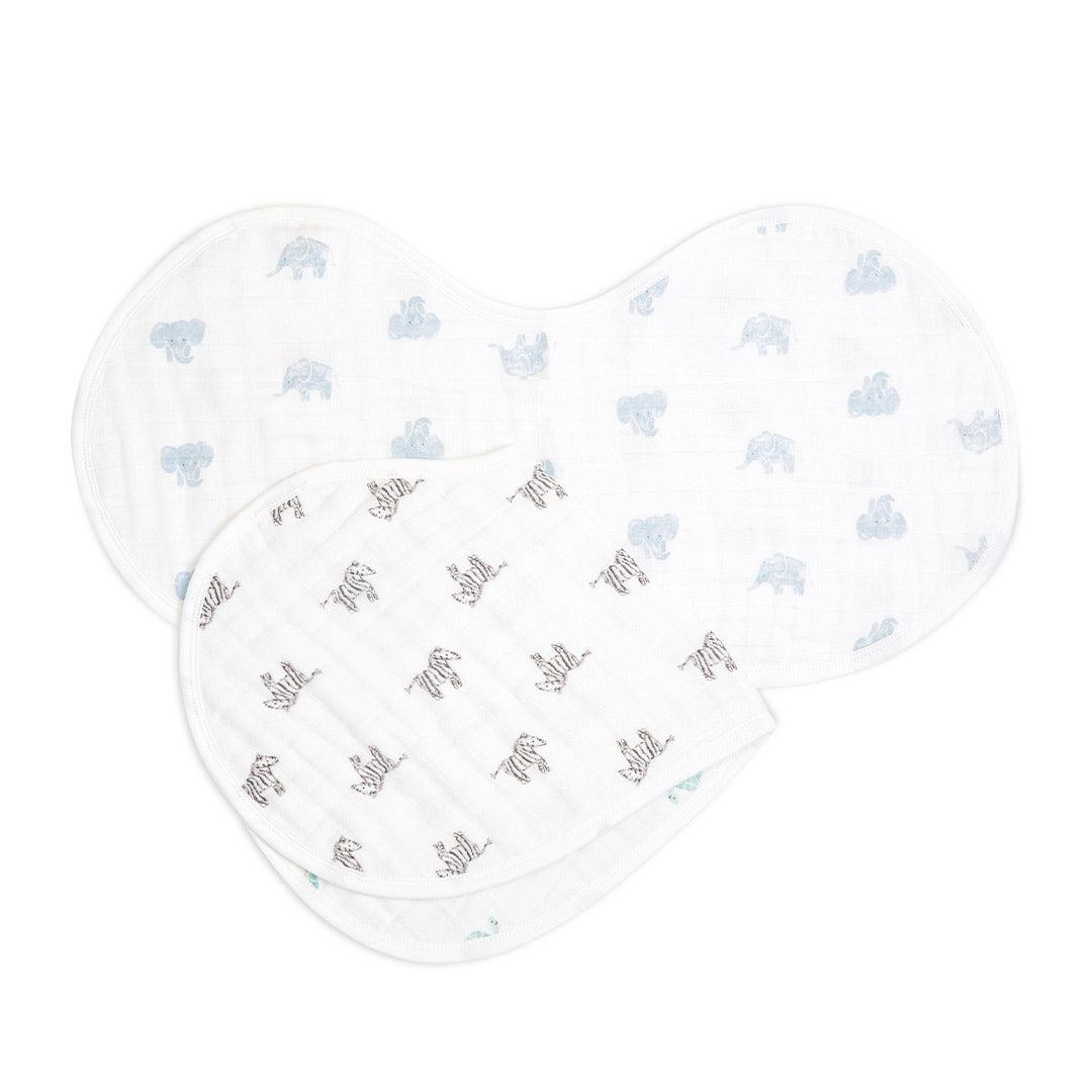  aden + anais Organic Burpy Bibs - Animal Kingdom - 2 Pack、mySite、merchandisen
