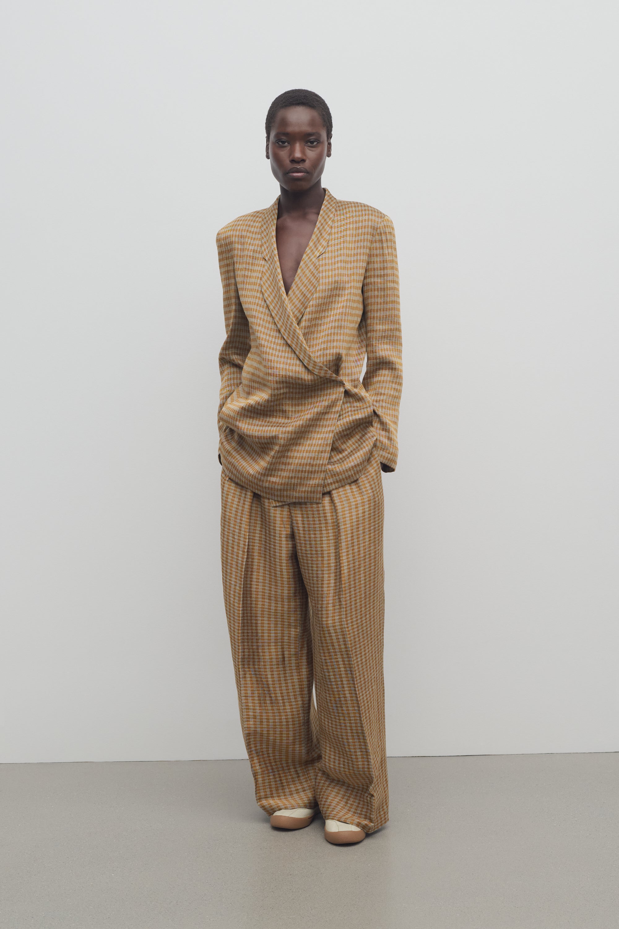 Sherry Pant in Linen、mySite、aoinhome