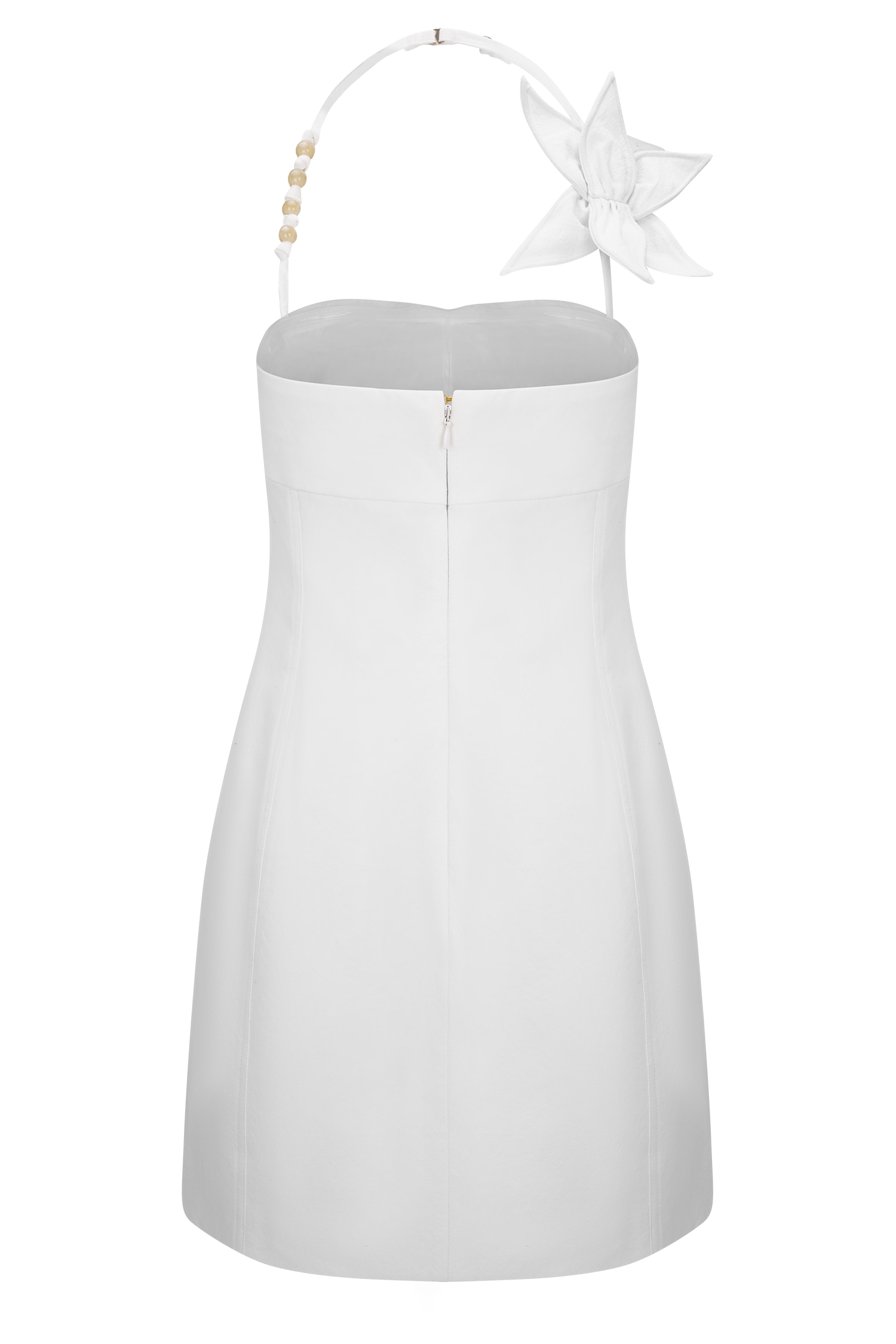 Reyes Cotton Floral Mini Dress - White、mySite、solidvoid