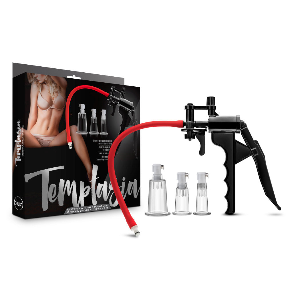 Temptasia By Blush® | Clitoris & Nipple Pleasure & Enhancement Black Pump、mySite、bottomscart