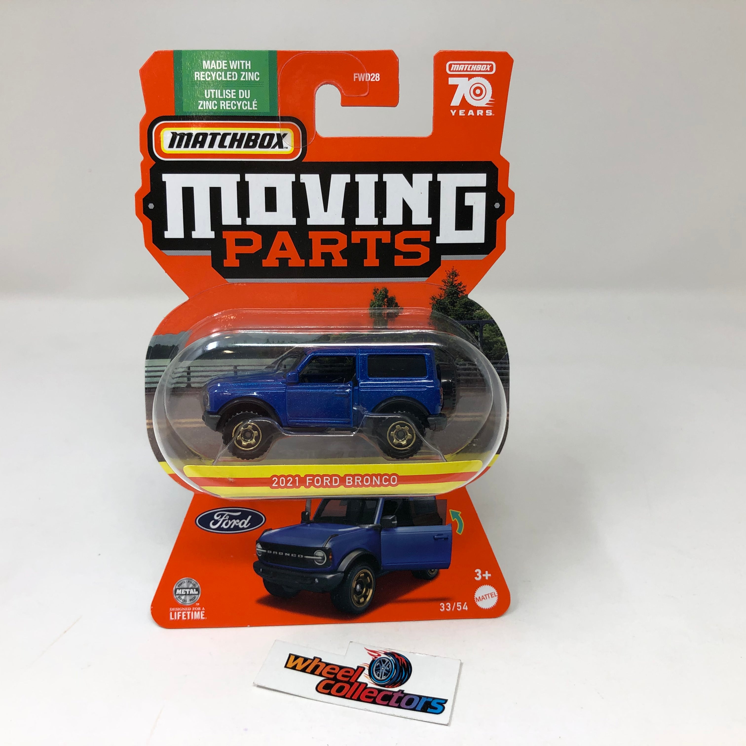 2021 Ford Bronco #33 * Blue * 2023 Matchbox Moving Parts Case F、mySite、hgirdovlk