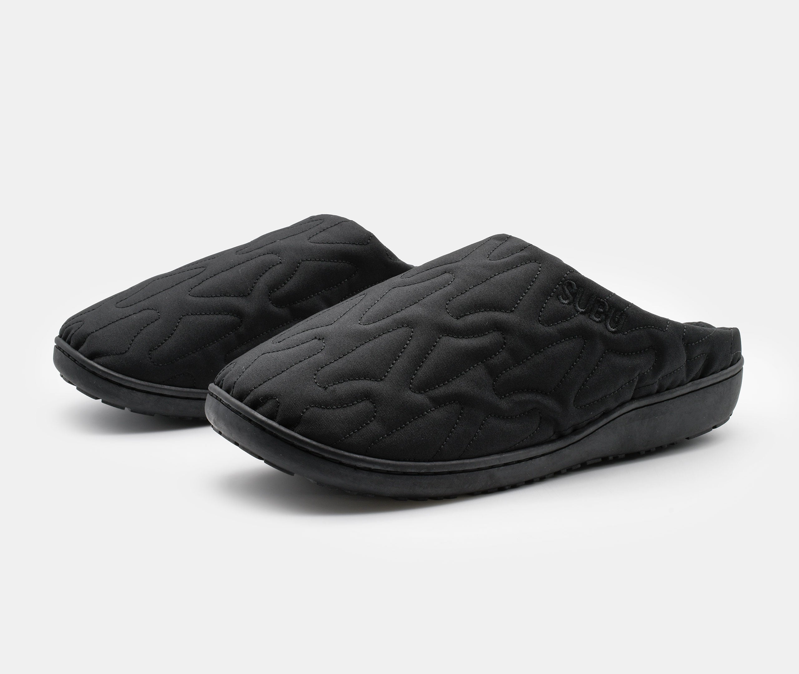 SUBU Nannen Outline Slippers - Black、mySite、topwebapps