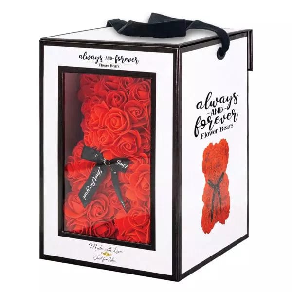 Red Rose Flower Bear Boxed Forever Gift、mySite、g9winljtr