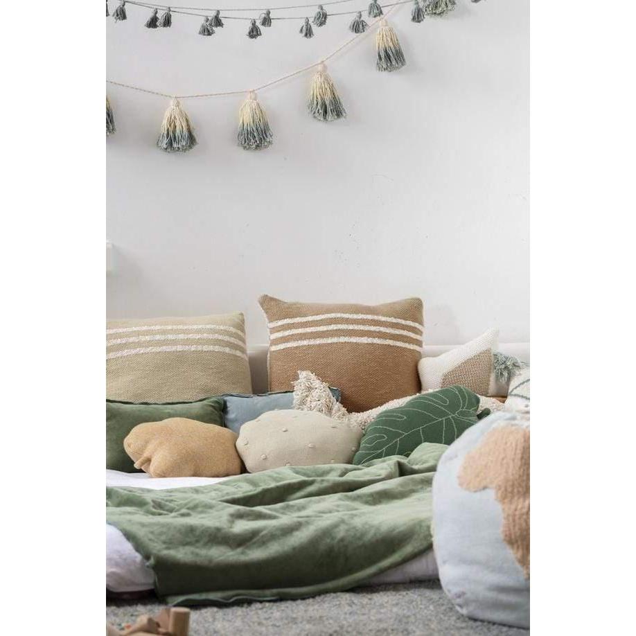 Duetto Olive Natural Knitted Cushion、mySite、gigharbornorthrealestate