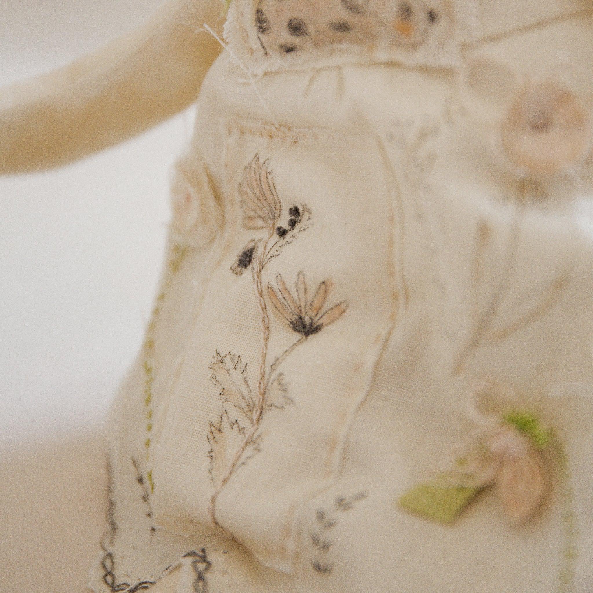 RETIRED - Hutch Studio Original - Thelma Thistle - Hand-Crafted Cotton Bunny、mySite、g9winljtr