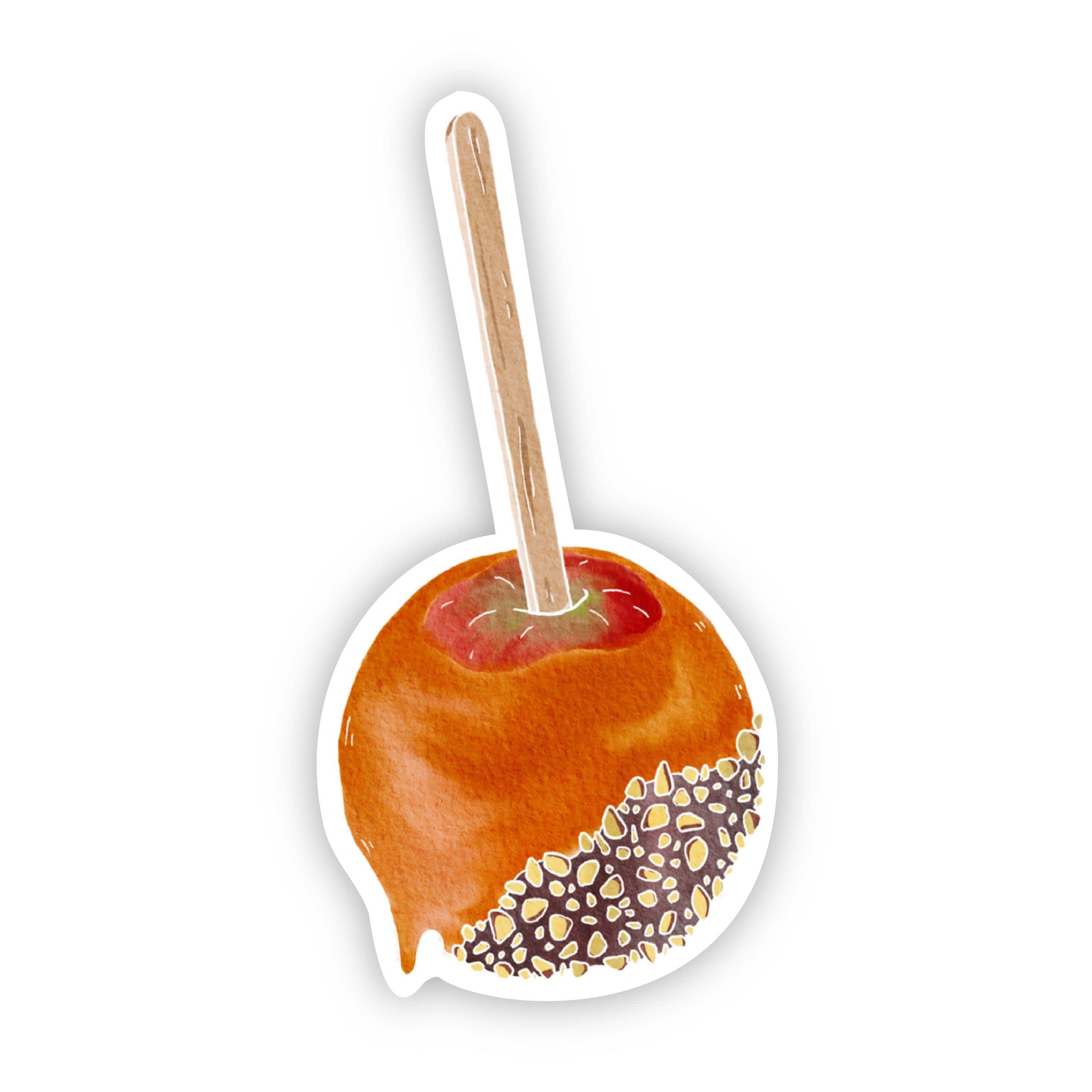  Caramel Apple Watercolor Fall Sticker、mySite、elrpsem3k