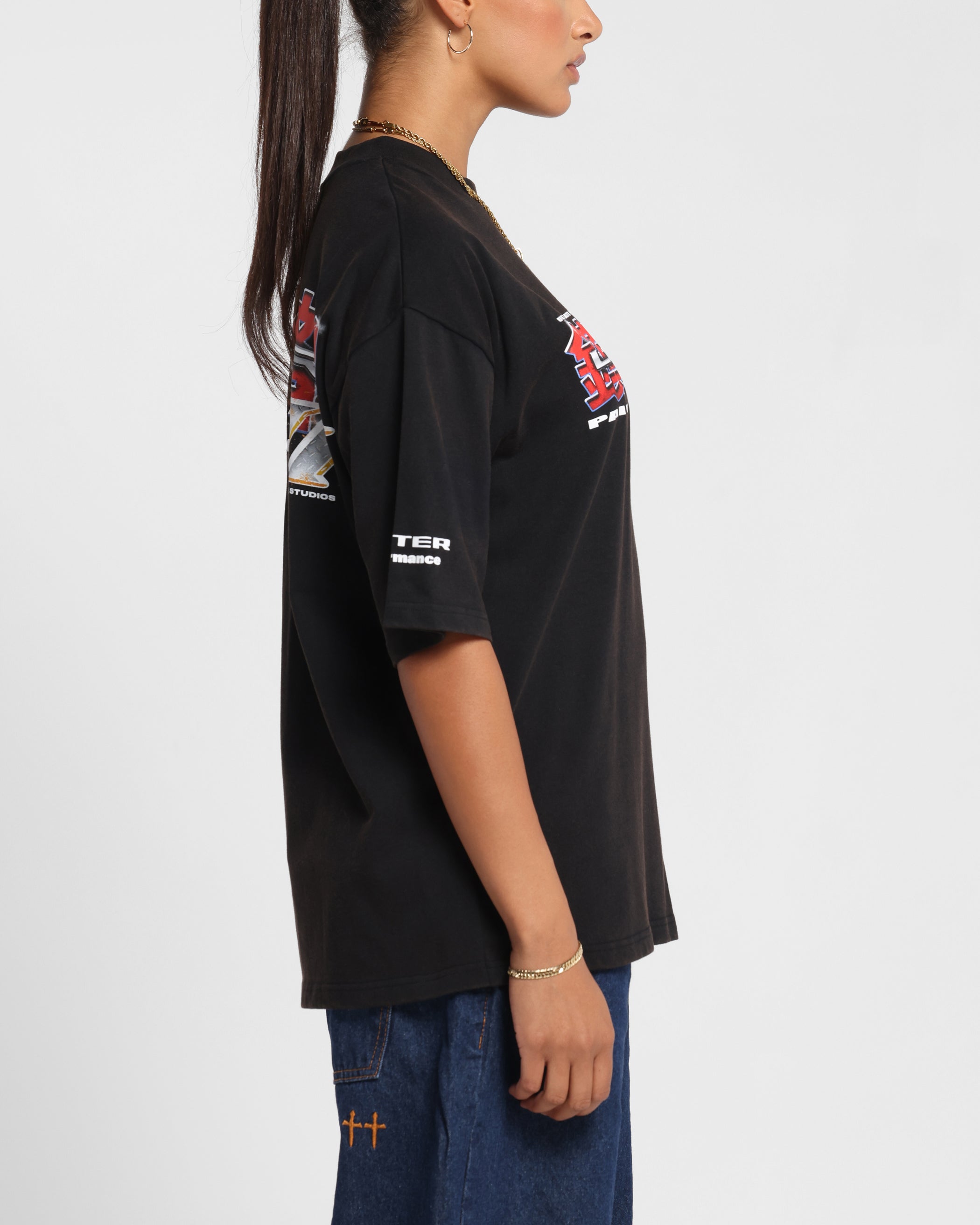 Loiter Fighter Vintage T-Shirt Vintage Black、mySite、zt4zffjzw