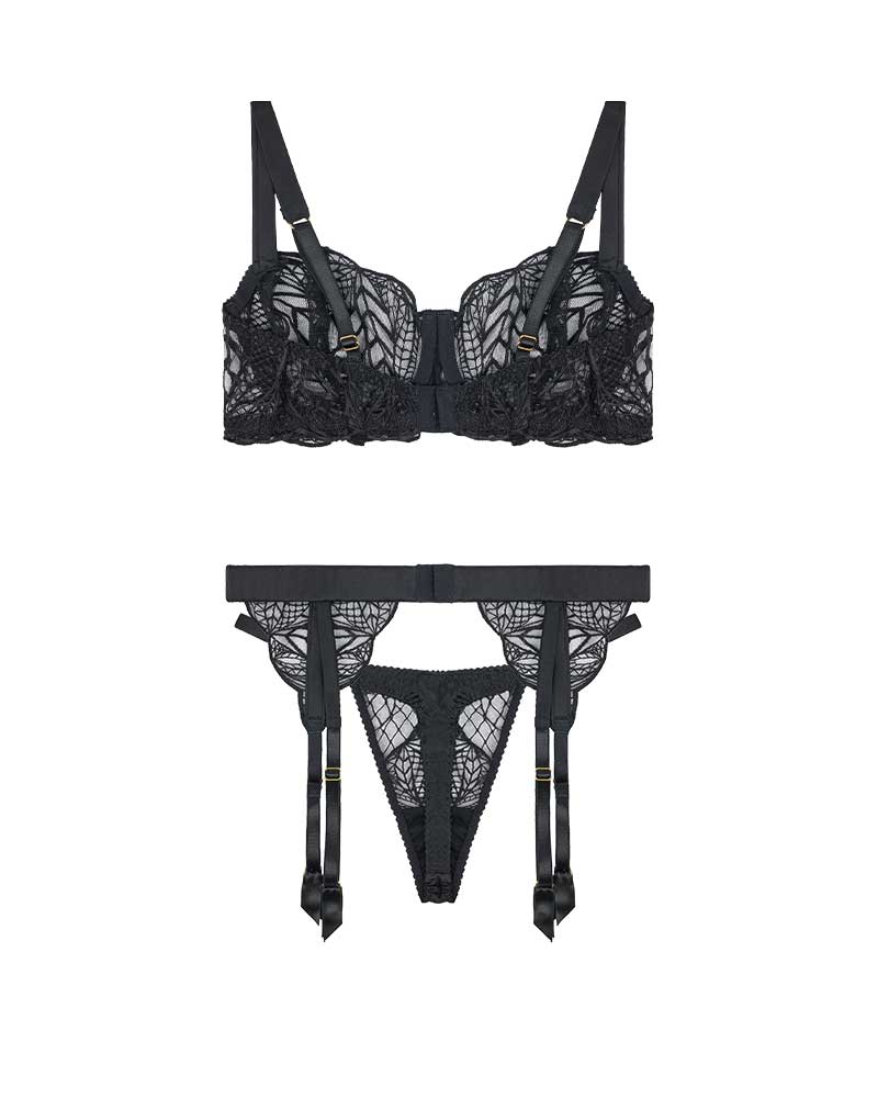 Roxy Balcony Bra, Thong & Suspender Belt、mySite、justintrudeaud