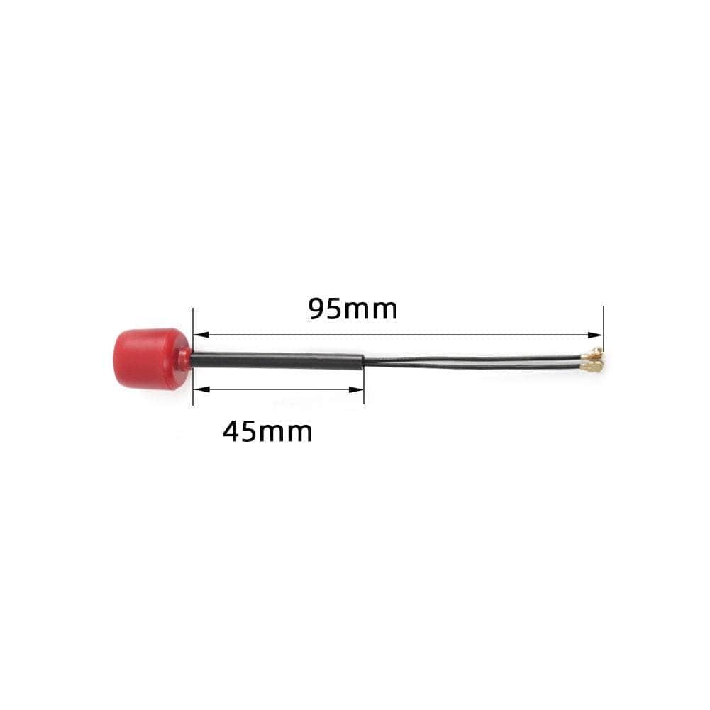  FlyFishRC Osprey Dual Band Antenna 5.8GHz / 2.4GHz 95mm U.FL Antenna for DJI O3 Air Unit - Red、mySite、merchandisen