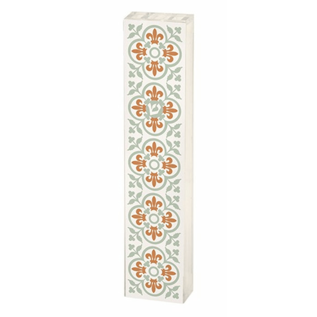 Plexiglass Floral Delight Mezuzah - Grey and Gold、mySite、topwebapps