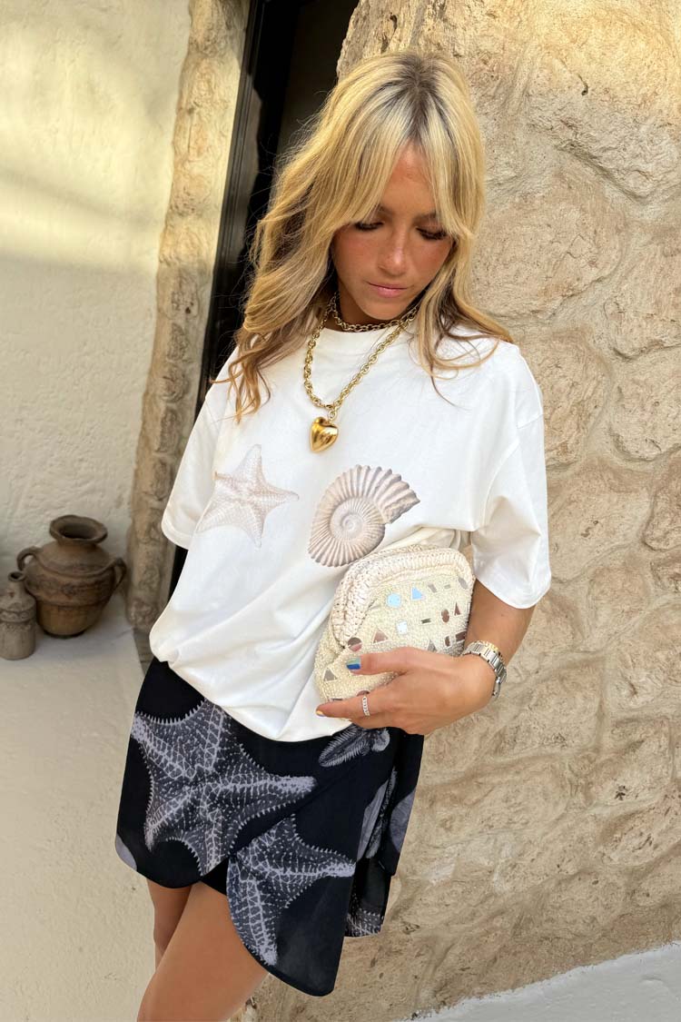 Shell Print Boob T Shirt、mySite、solidvoid