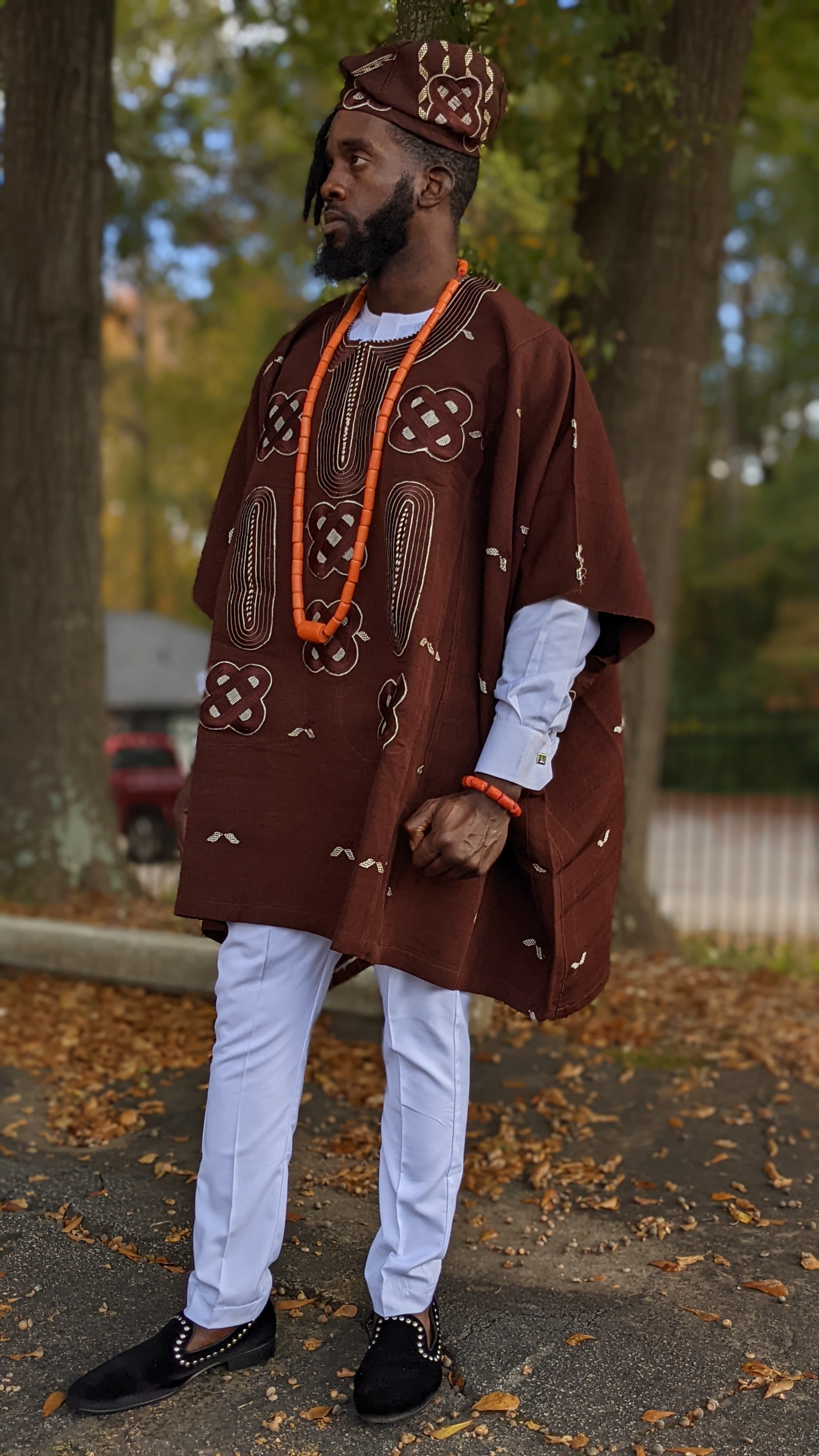 Adekunke African Aso Oke Agbada Grand boubou Robe - DPABC20、mySite、solidvoid