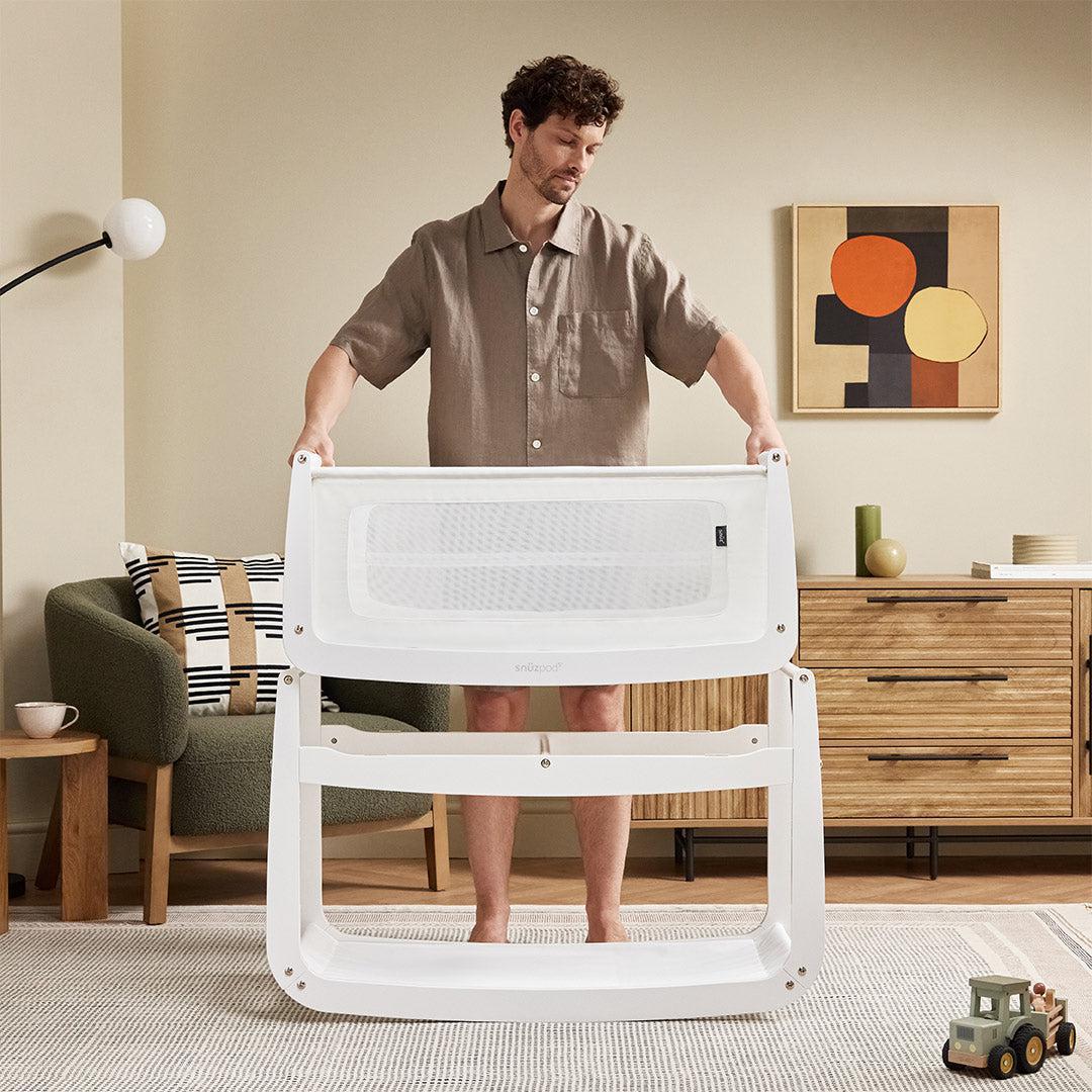  SnuzPod 5 Bedside Crib - White、mySite、merchandisen