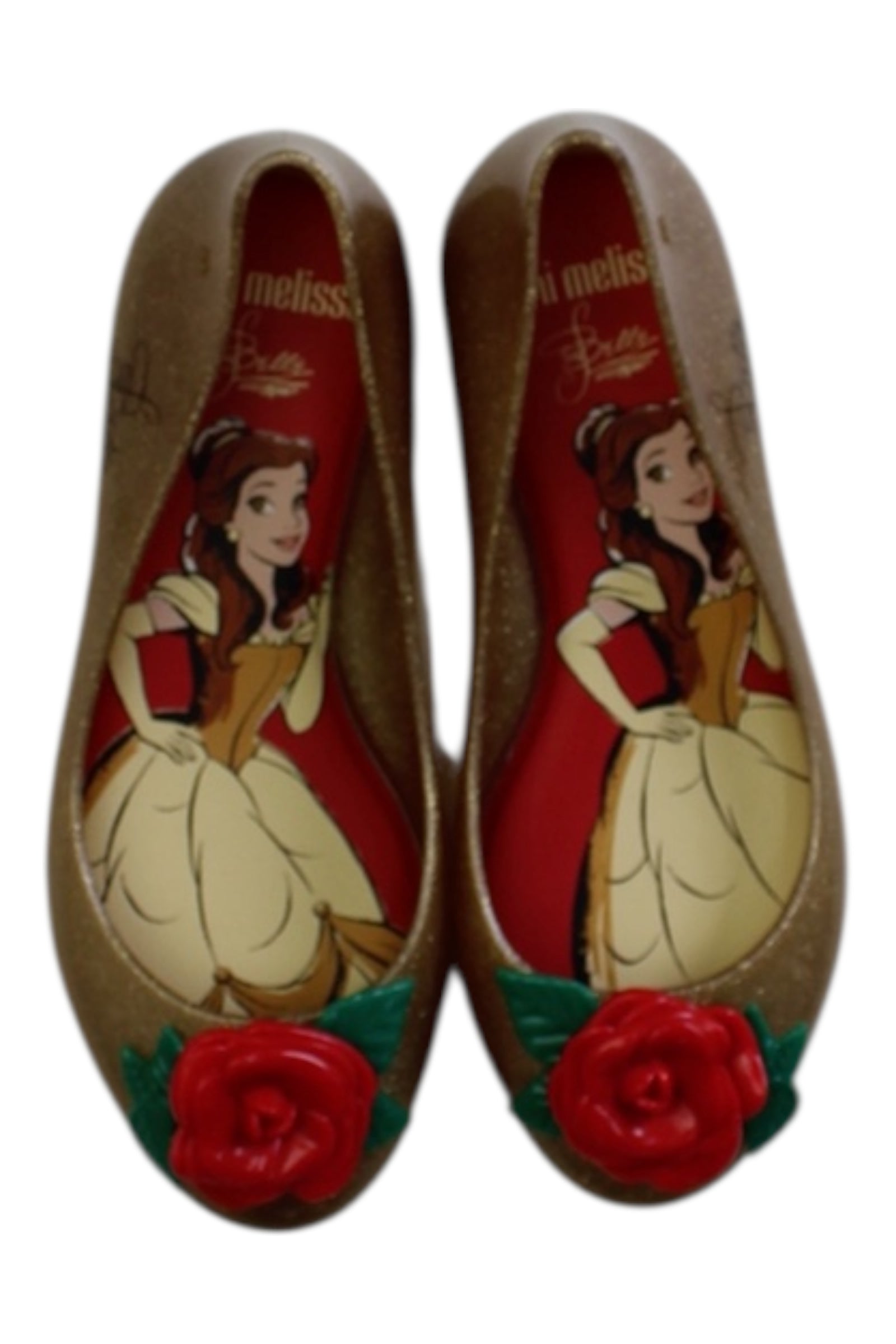 Mini Melissa Gold Bow Flats EU28、mySite、g9winljtr