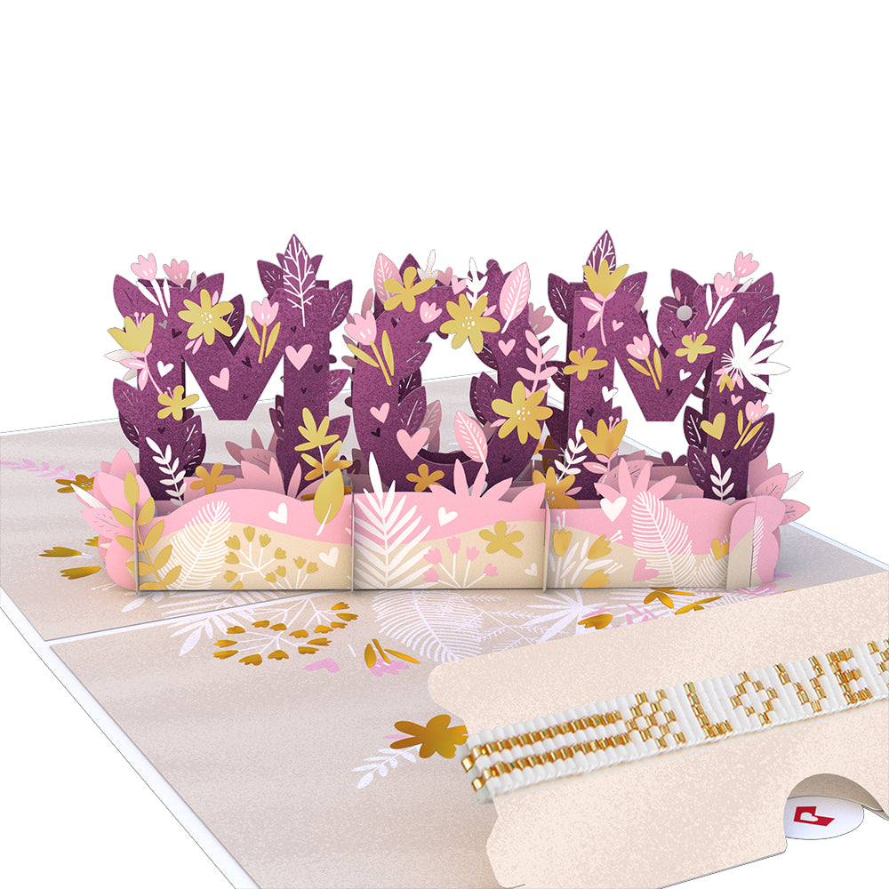 Love for Mom Dazzling Card with Bracelet、mySite、solidvoid