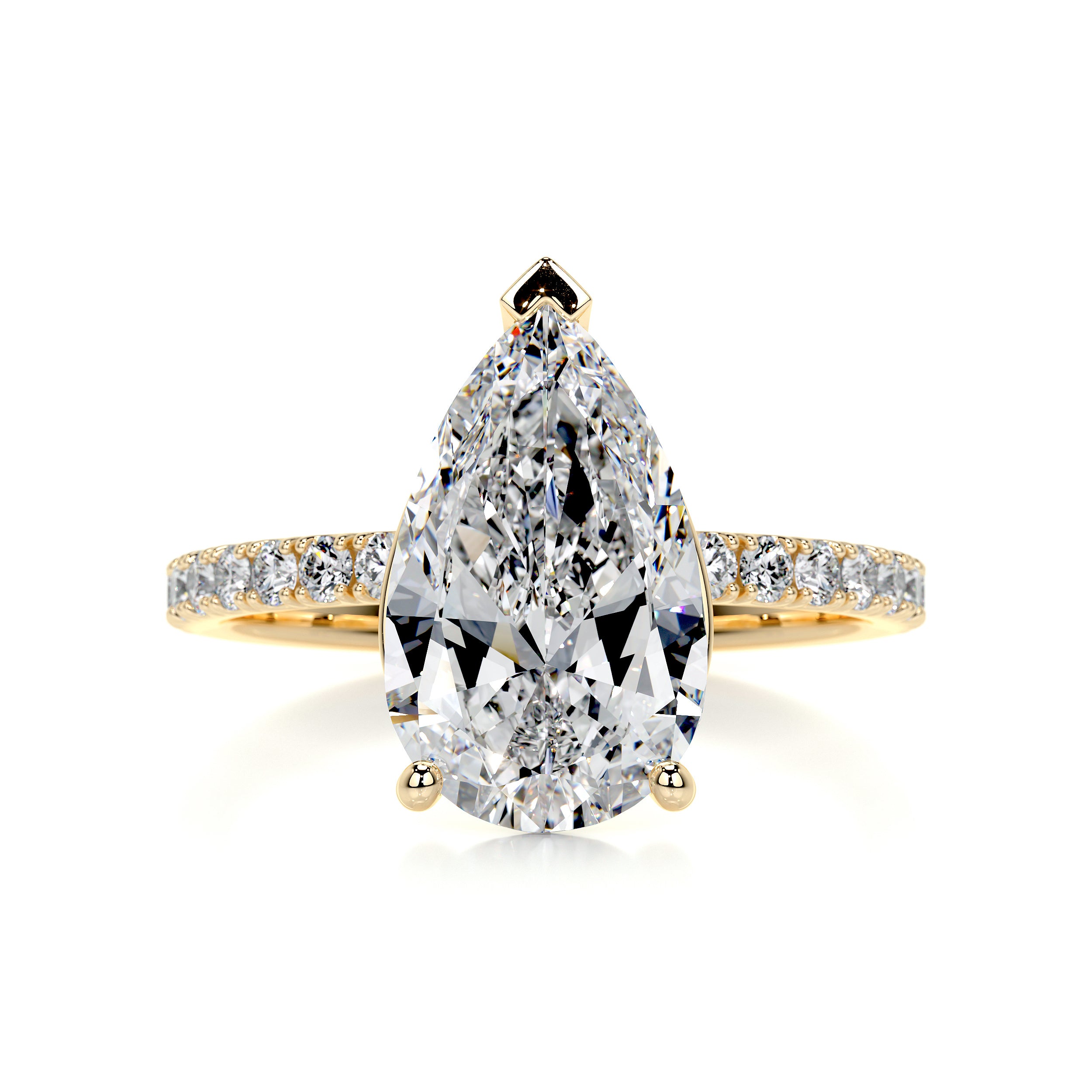 Jenny Diamond Engagement Ring -18K Yellow Gold、mySite、hinf8tx79