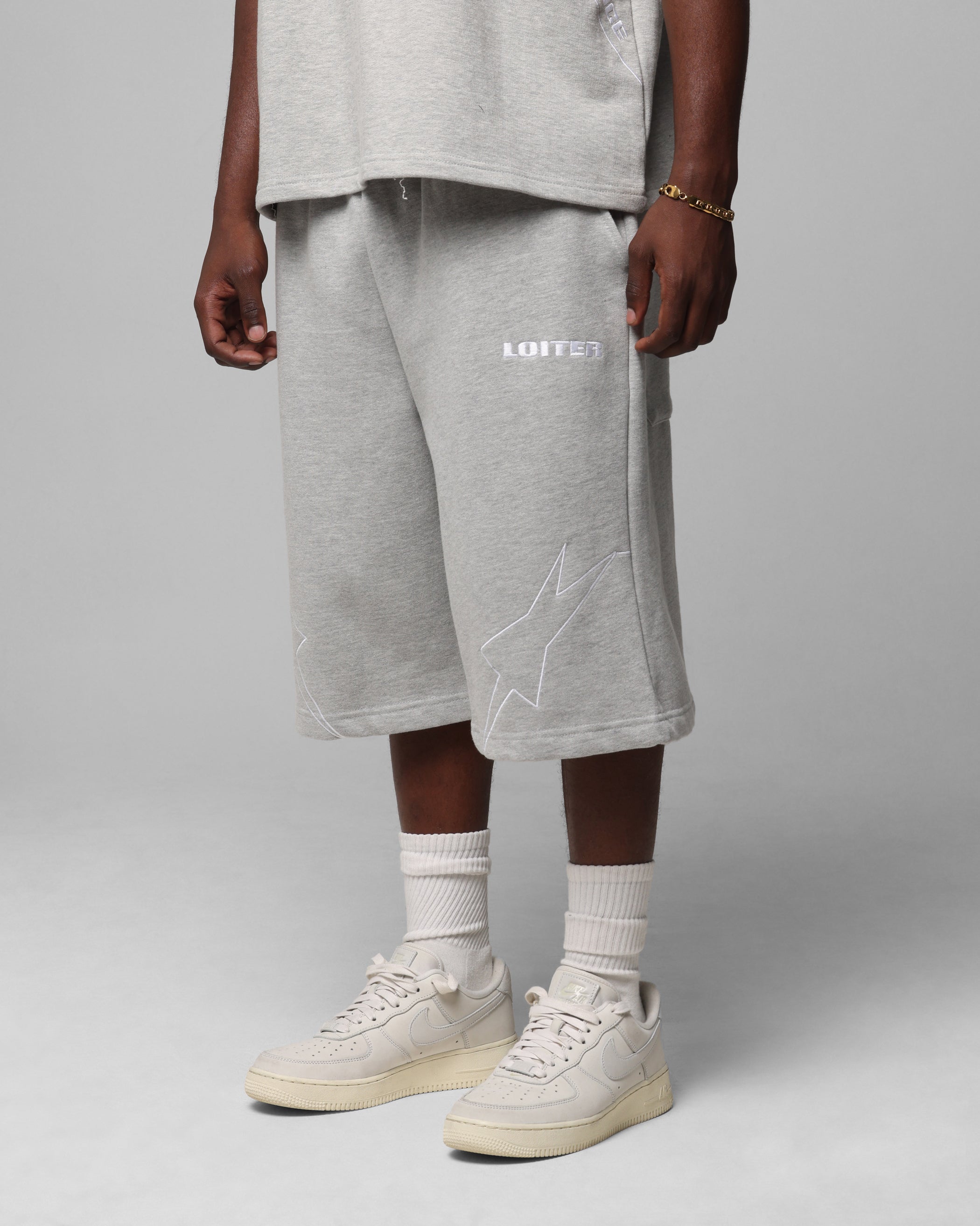 Loiter Dark Performance Fleece Shorts Grey、mySite、zt4zffjzw