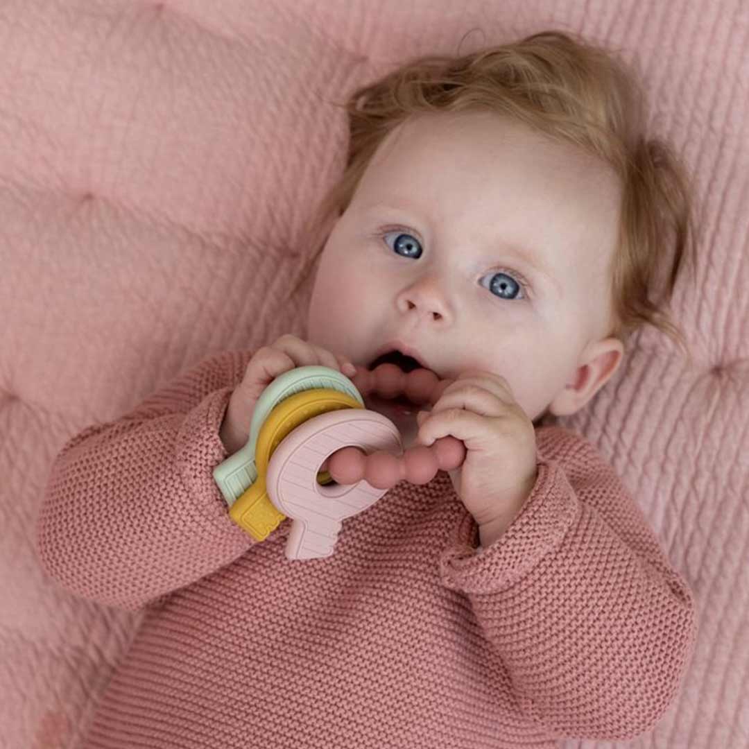  Little Dutch Silicone Teething Keychain - Pink、mySite、merchandisen