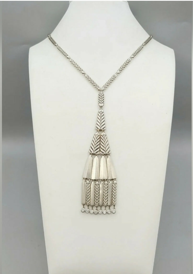 David Yurman Stax Fringe Pendant Necklace 鈥?Diamonds、mySite、hinf8tx79