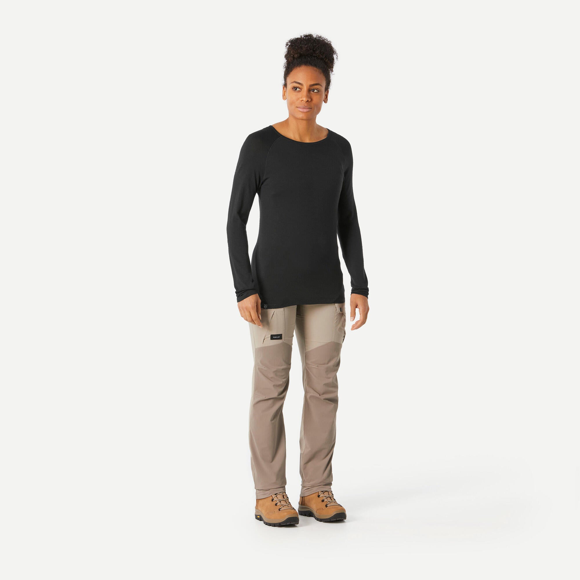 Forclaz Women's MT500 Long-sleeve 100% Merino Wool Shirt